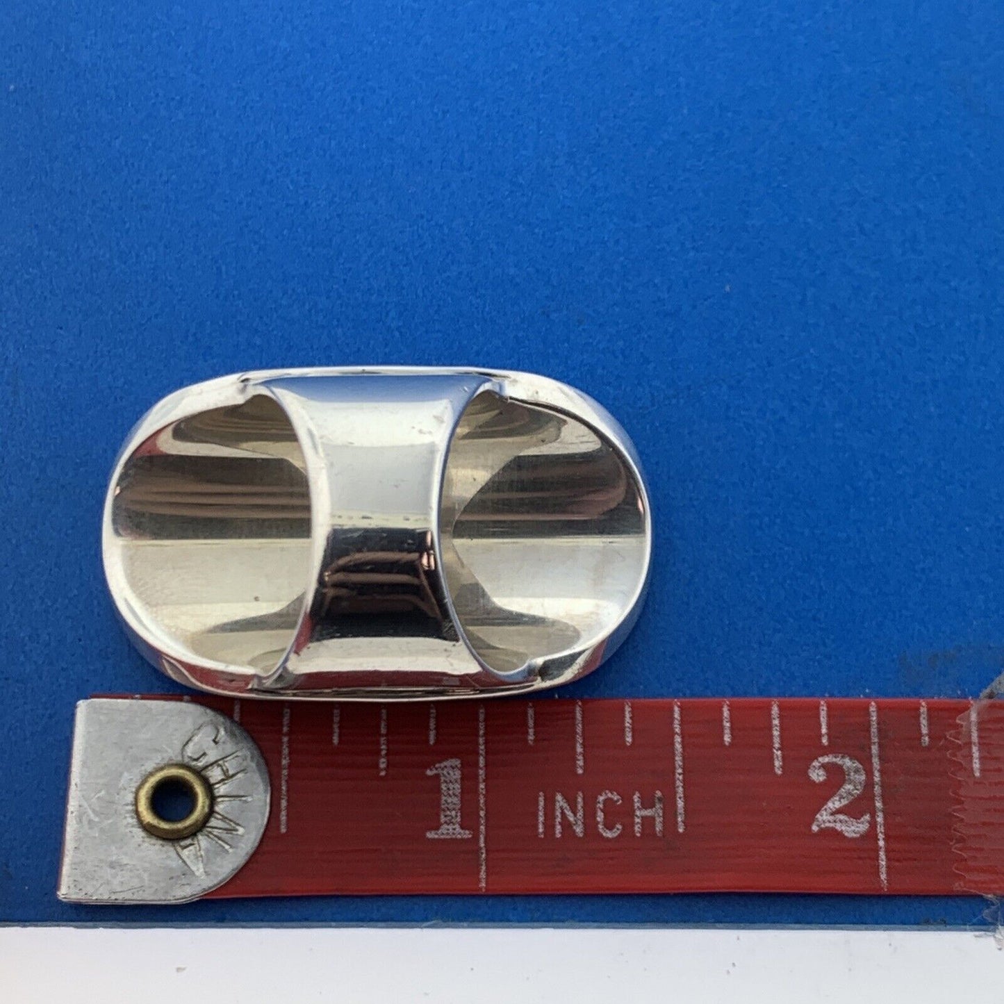 Designer BA Suarti 925 Sterling Silver Tortoise Shell Design Oval Statement Ring