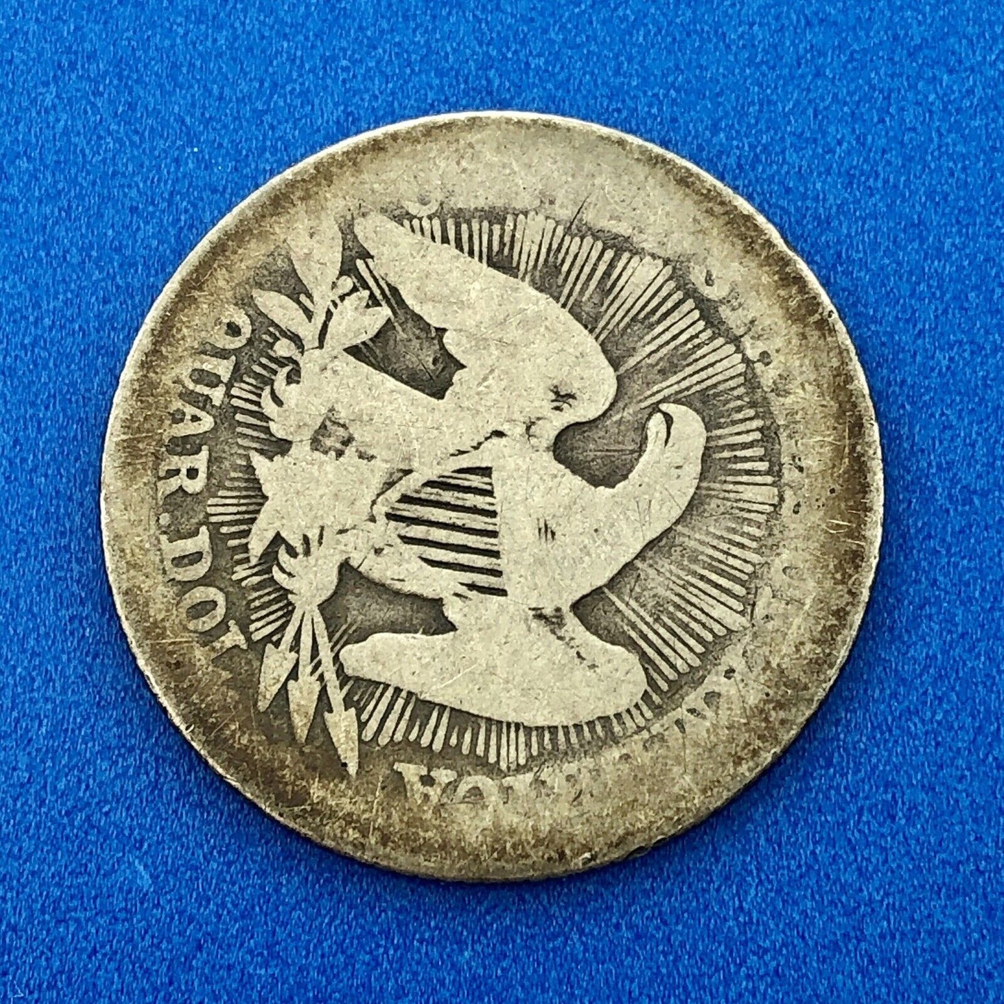 1853 P Seated Liberty Silver Quarter Dollar 25c Type 2 Better One Year Type Coin