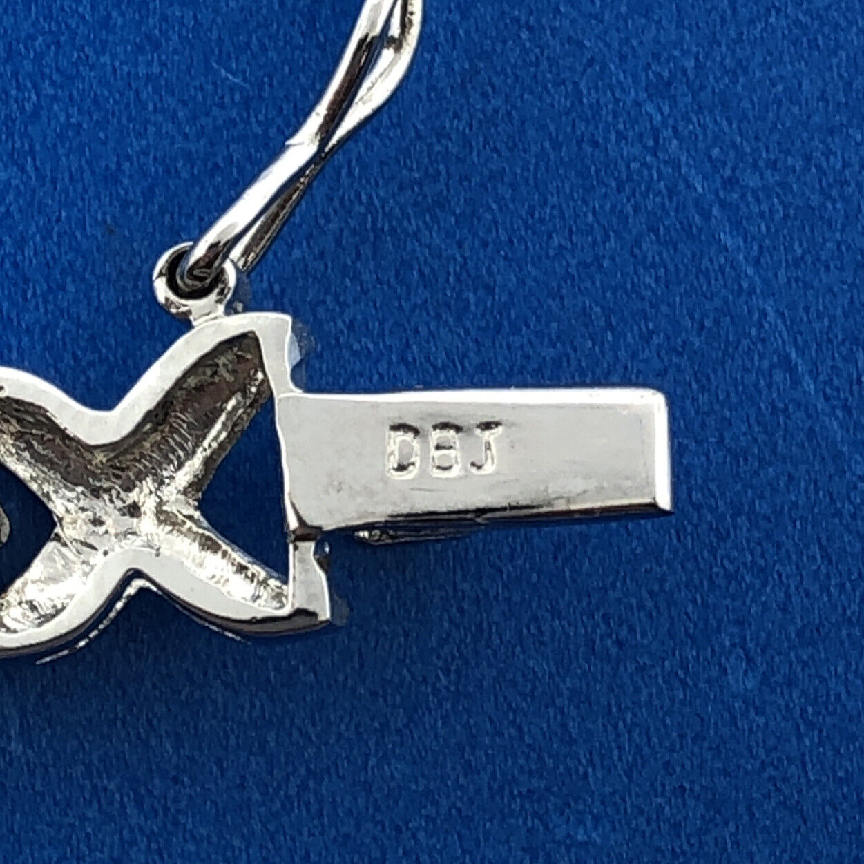 Designer 925 Sterling Silver Diamond X O Classic Tennis Bracelet