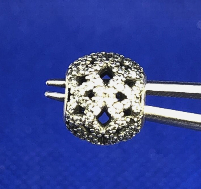 Designer PANDORA ALE 925 Sterling Silver Cubic Zirconia Round Bead Charm