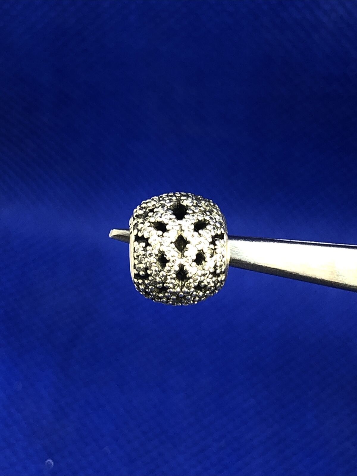 Designer PANDORA ALE 925 Sterling Silver Cubic Zirconia Round Bead Charm