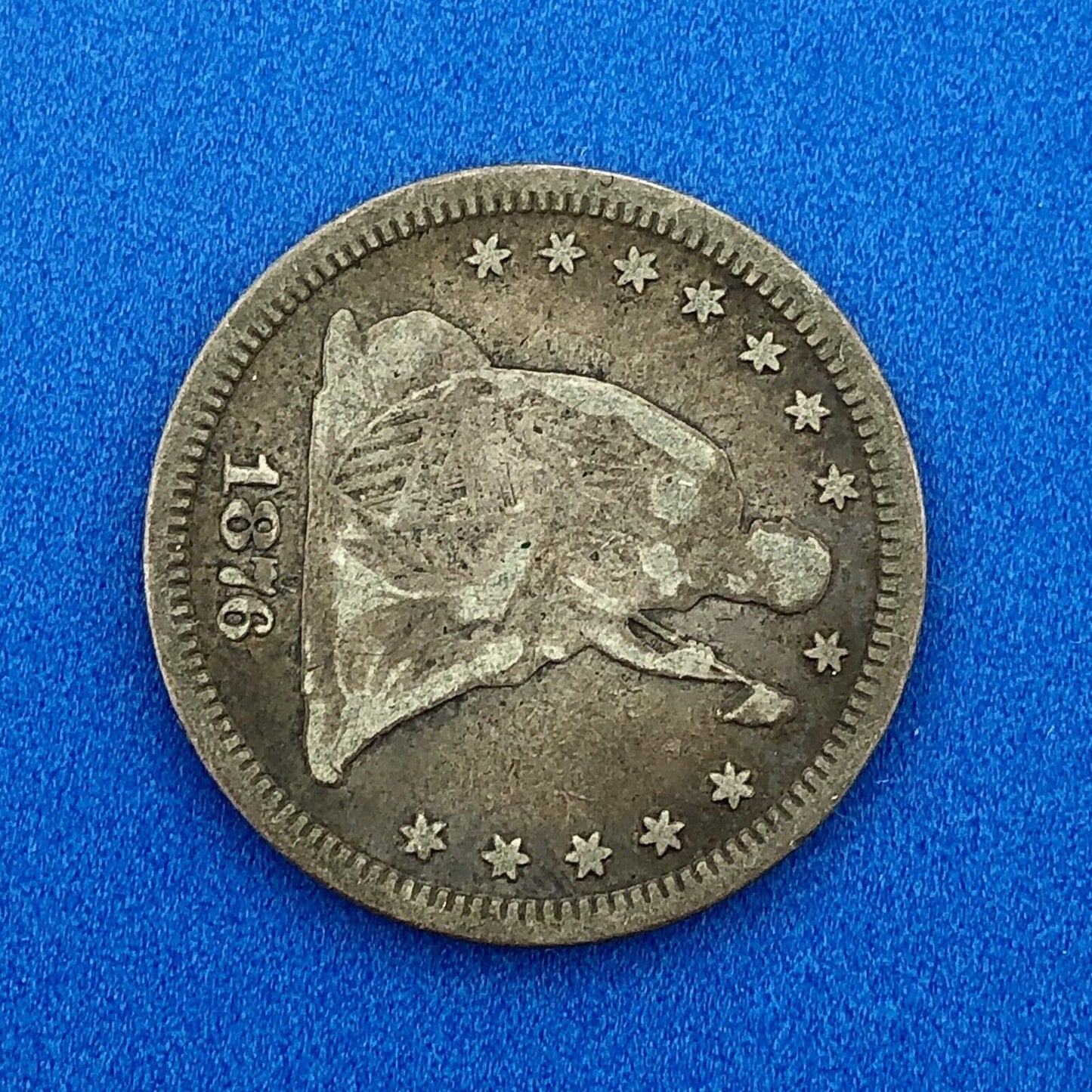 1876 P Silver Liberty Seated Quarter Dollar Type 1 Better Philadelphia Mint Coin