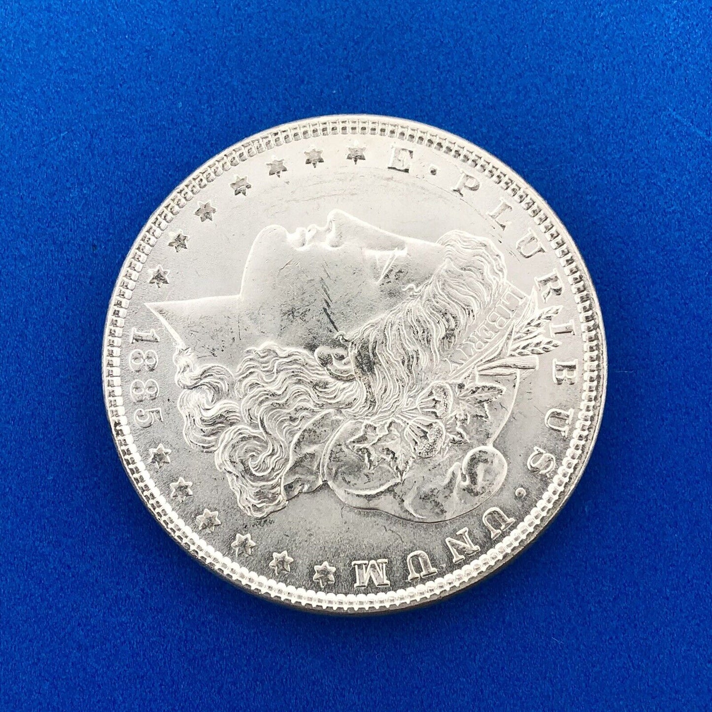 1885 P Morgan Silver Dollar $1 Better Rare Key Philadelphia Mint Coin White BU