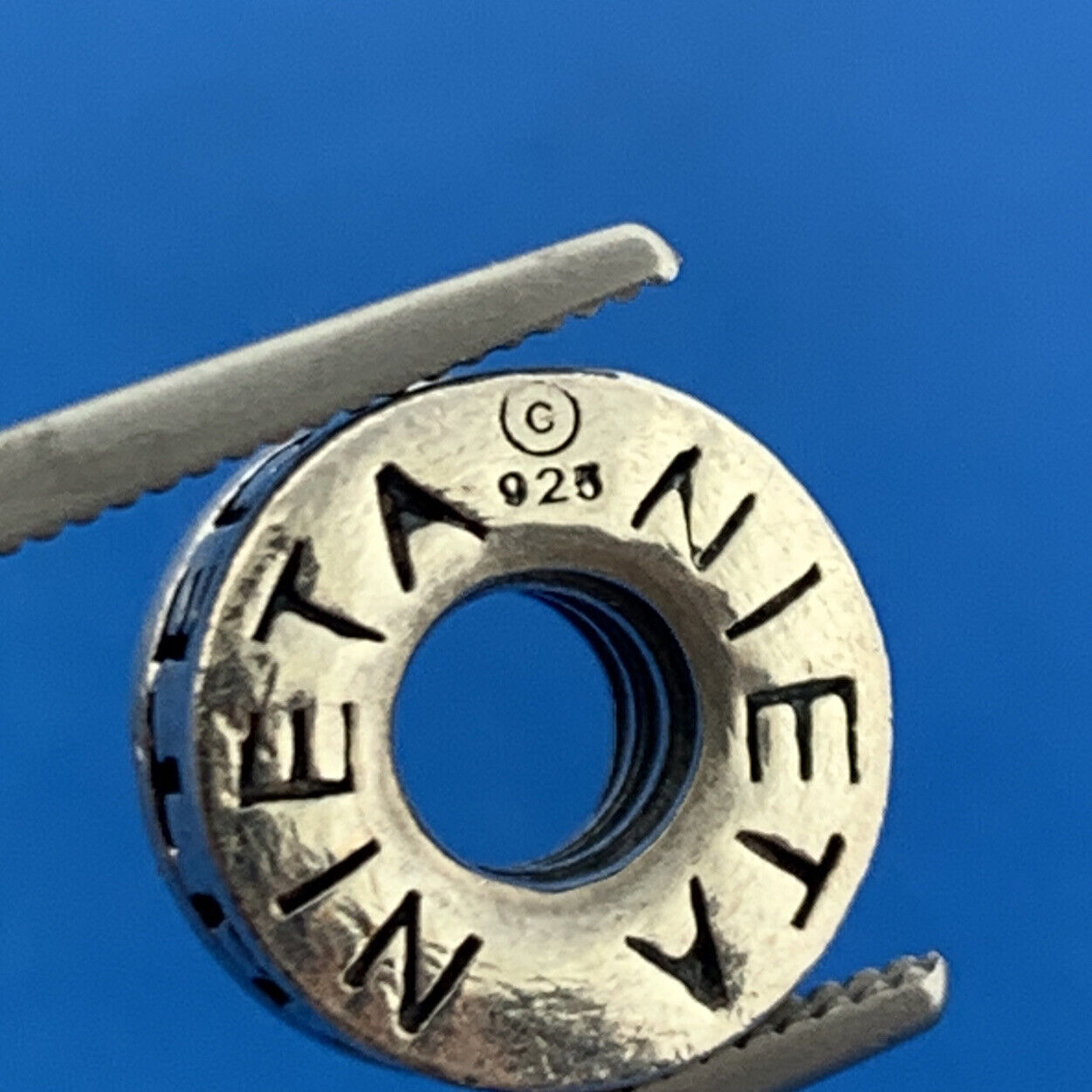 Authentic CHAMILIA Sterling Silver 925 Granddaughter Slide Bracelet Bead Charm