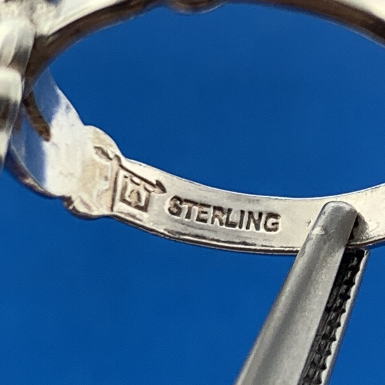 Native American Bell Trading Company 925 Sterling Silver Green Turquoise Ring