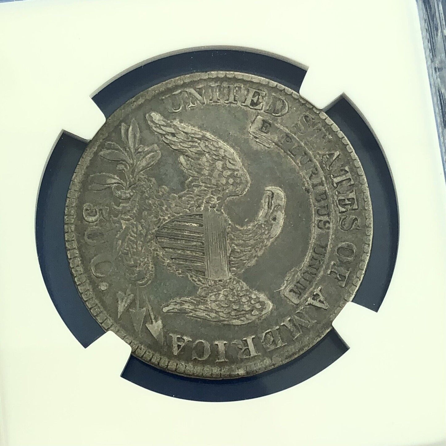 1829/1827 Capped Bust Silver Half Dollar 50c Overdate NGC VF35 O-101a Coin