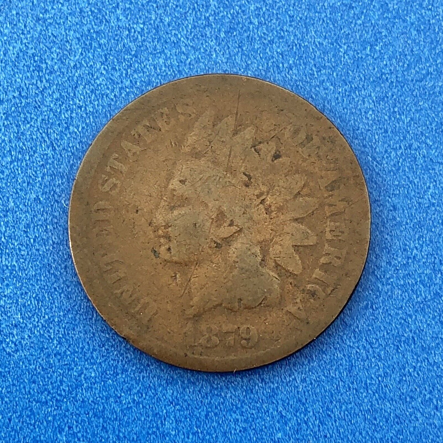 1879 P Indian Head One Cent Penny Type 3 Bronze Better Key Philadelphia Coin