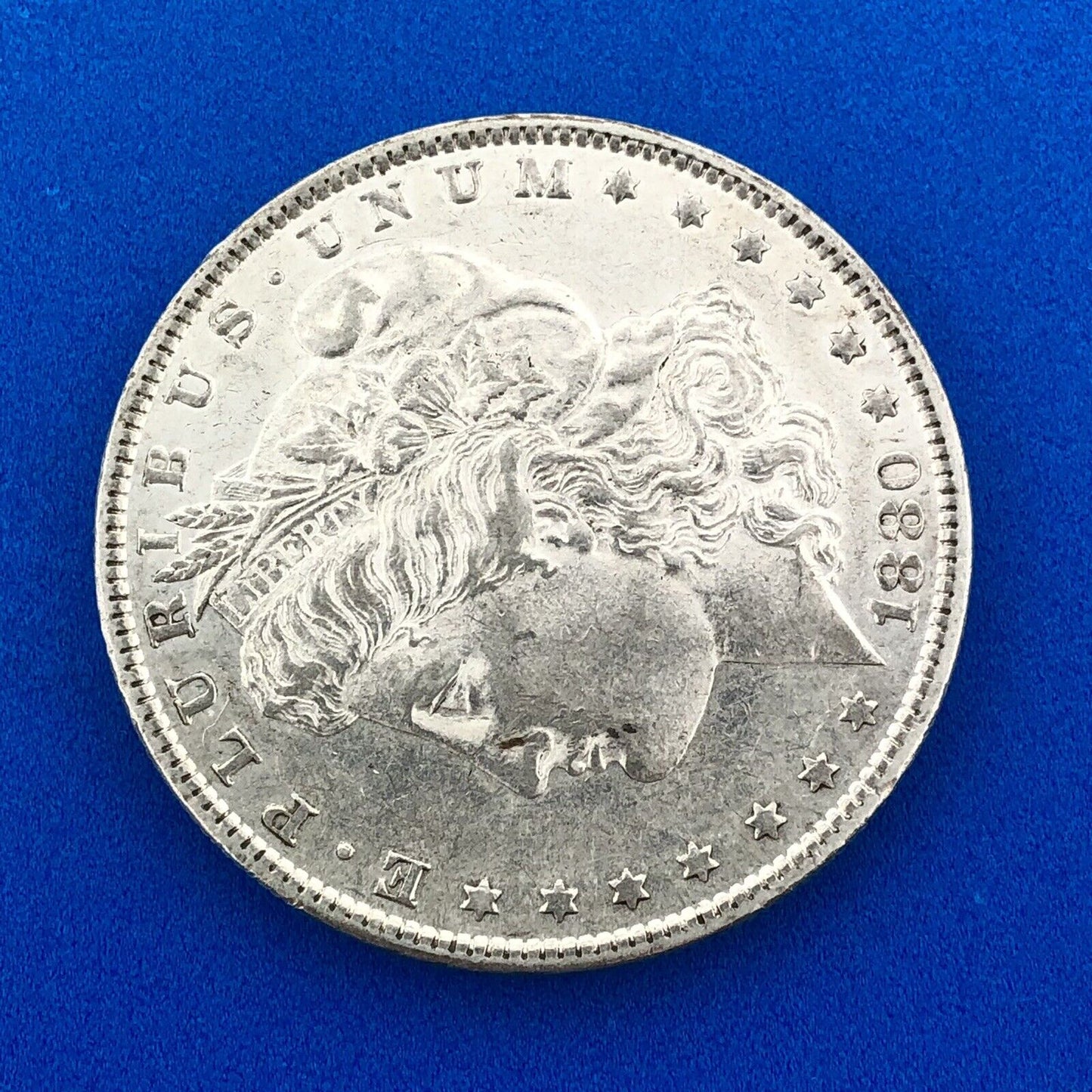 1880 O Morgan Silver Dollar VAM 48 Doubled 1 8 Hangnail Eagle AU New Orleans