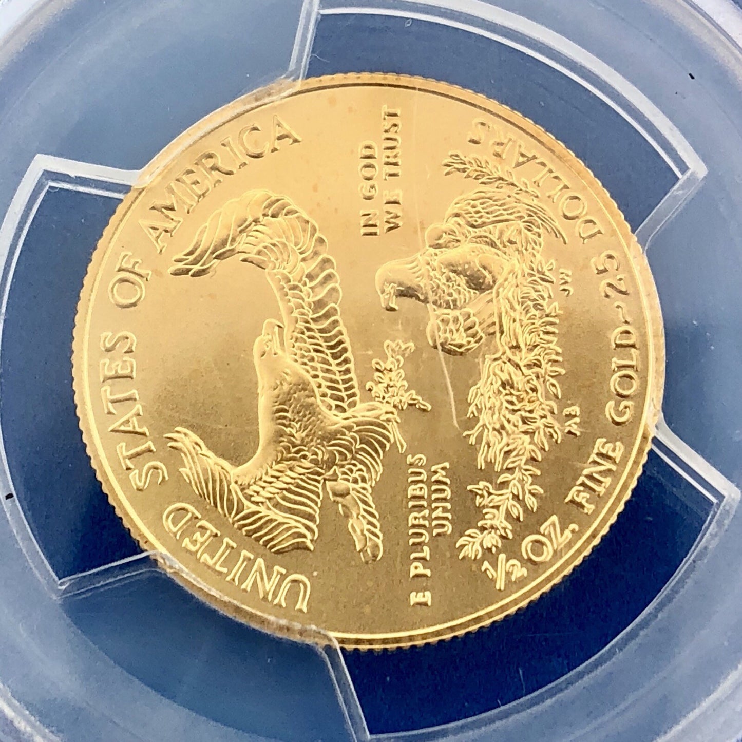 2014 $25 Gold 1/2 OZ PCGS MS70 First Strike Gold American Eagle Rare Label
