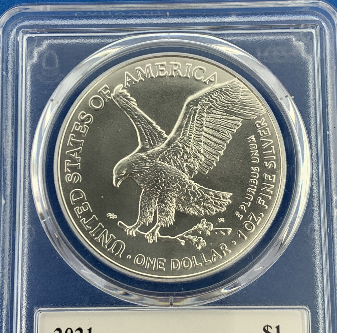 2021 Silver Eagle 999 Fine Silver PCGS MS 70 Type 2 First Strike Emily Damastra