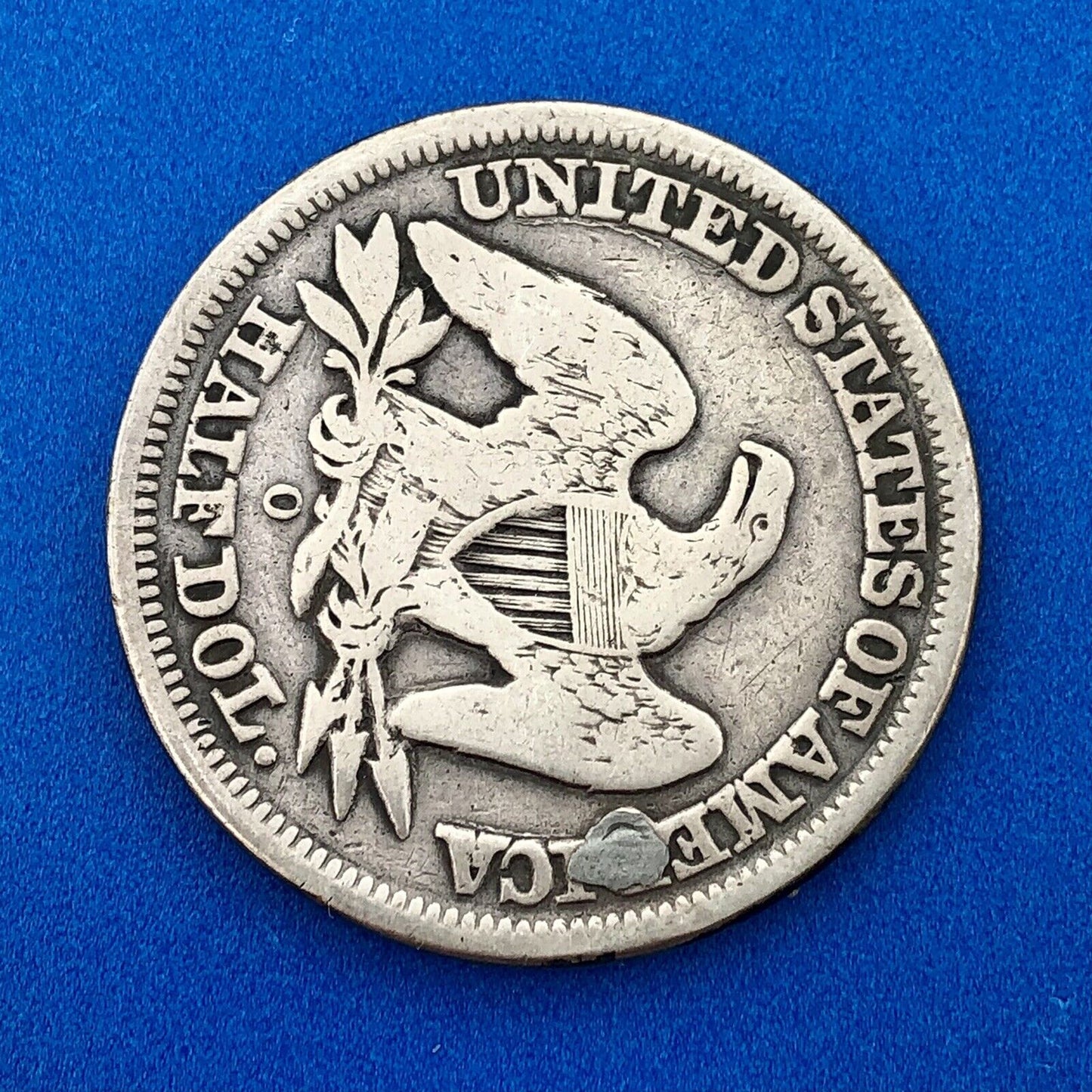 1854 O Seated Silver Half Dollar Type 3 Two Year Type Key New Orleans Mint Coin