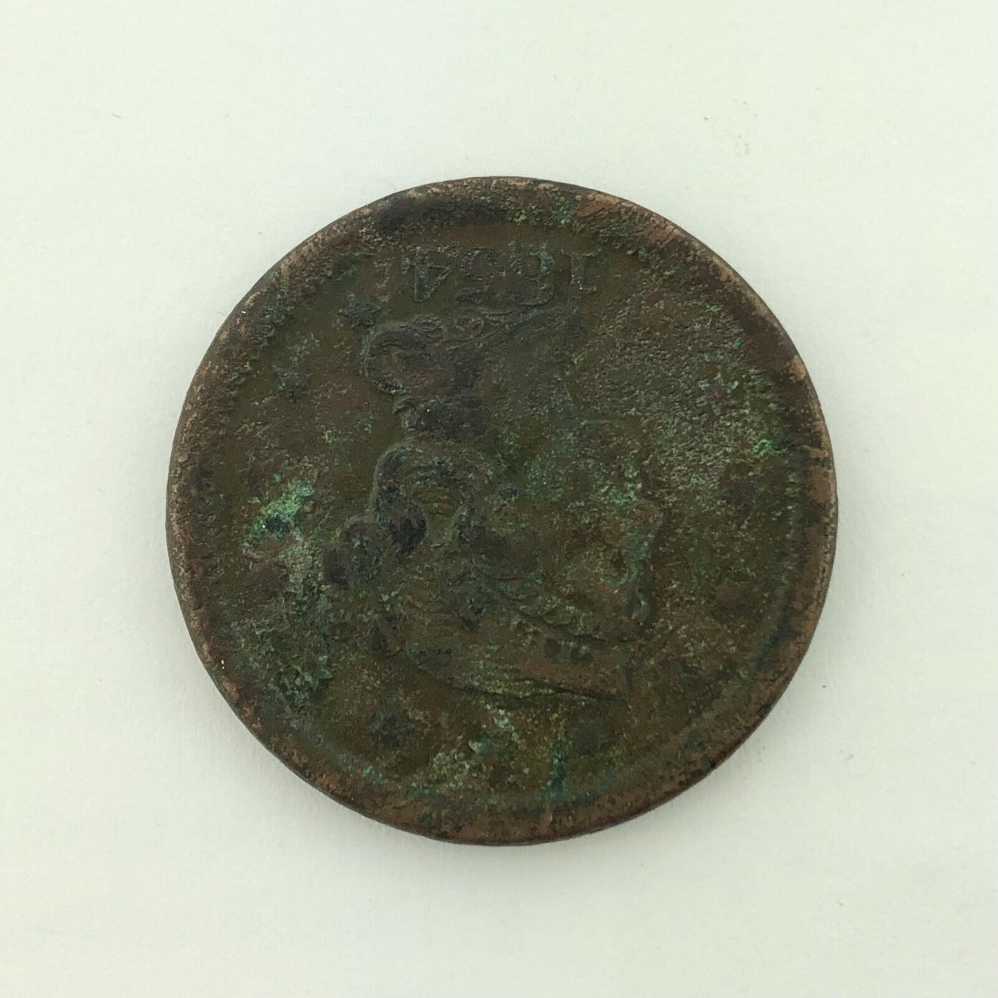 1854 P Liberty Head Braided Hair Large Copper Cent Better Philadelphia Mint Coin