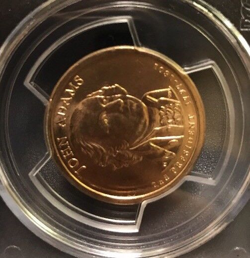 2007 D John Adams Presidential Dollar $1 PCGS MS63 First Day of Issue Position B
