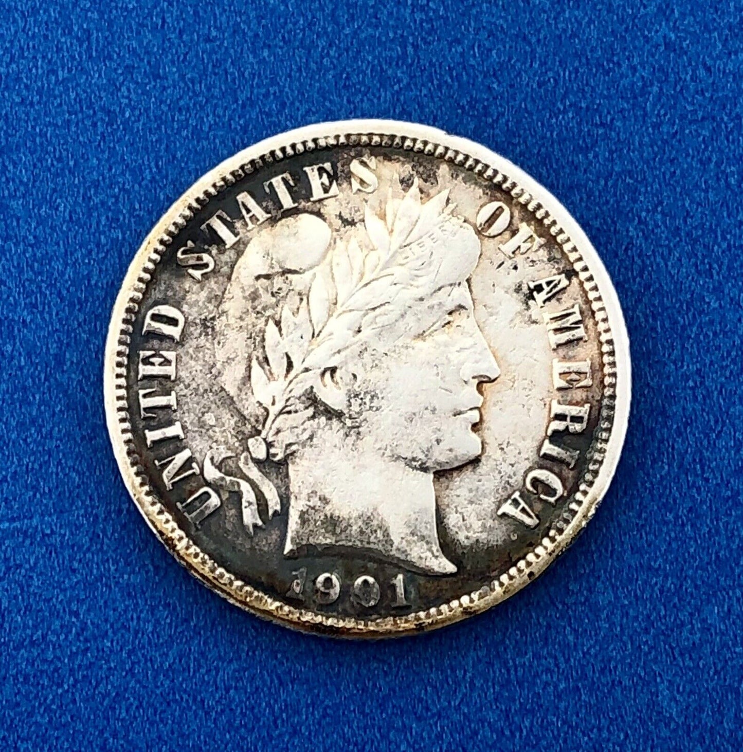 1901 O Barber Silver Dime $.10 Better Rare Scarce Key New Orleans Mint Coin