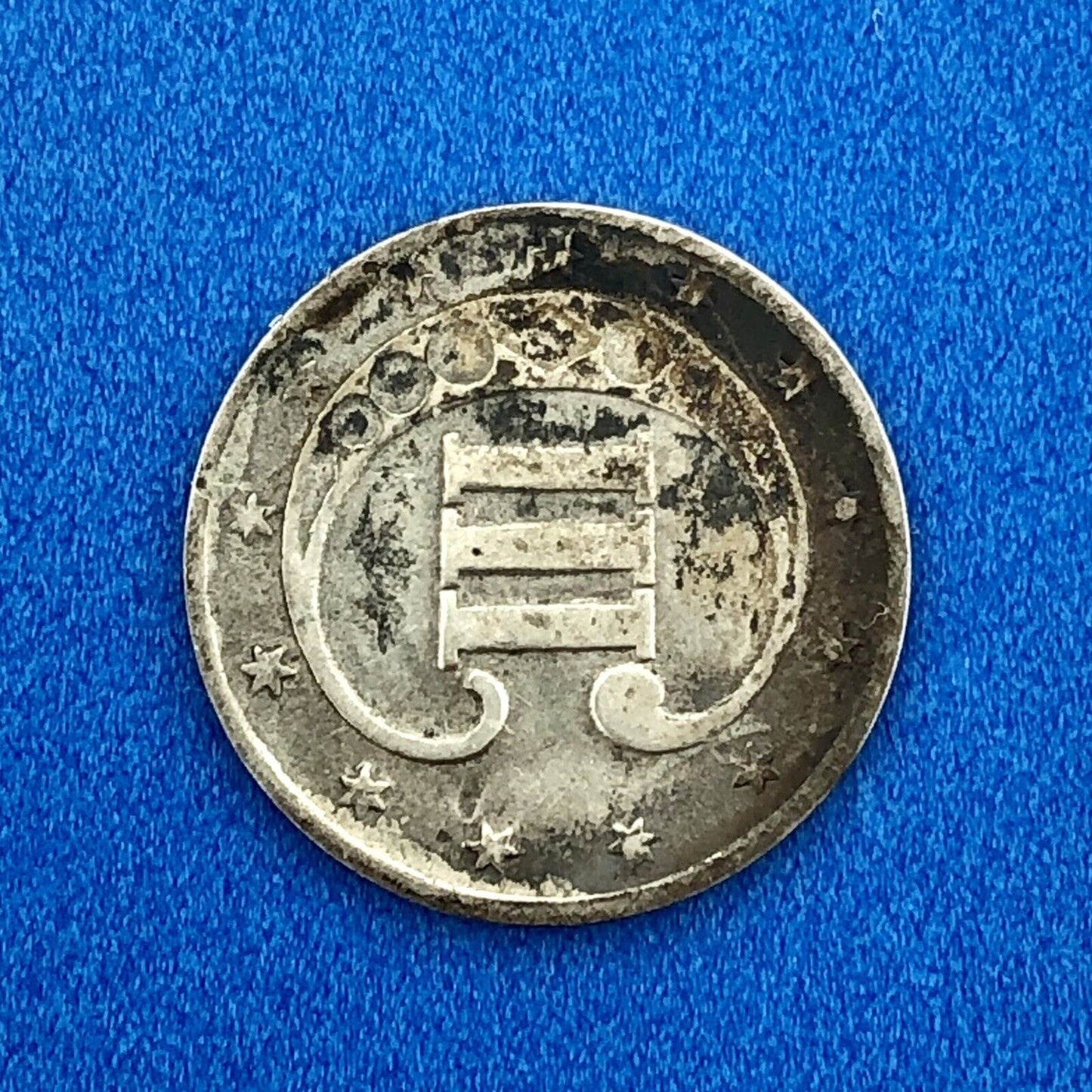 1853 P 3 Cent Silver Three Cent Piece 3c Trime Better Key Philadelphia Mint Coin