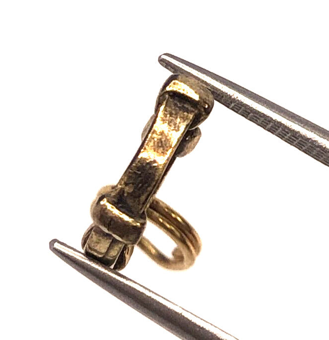 Vintage 925 Sterling Silver Vermeil Round Bronze Ancient Coin Pendant