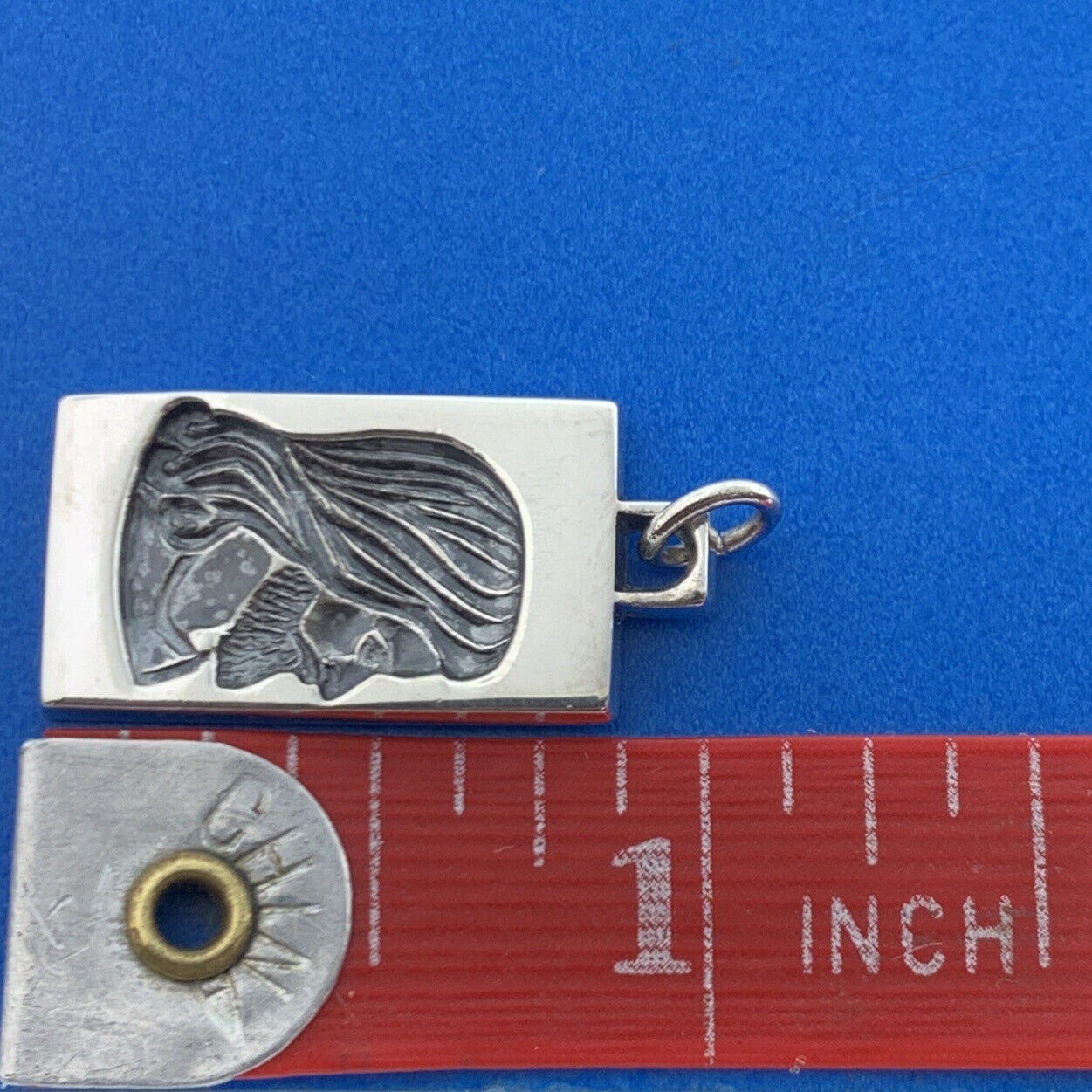 Vintage Hayward 925 Sterling Silver Jesus Messiah I Am A Methodist Pendant Charm