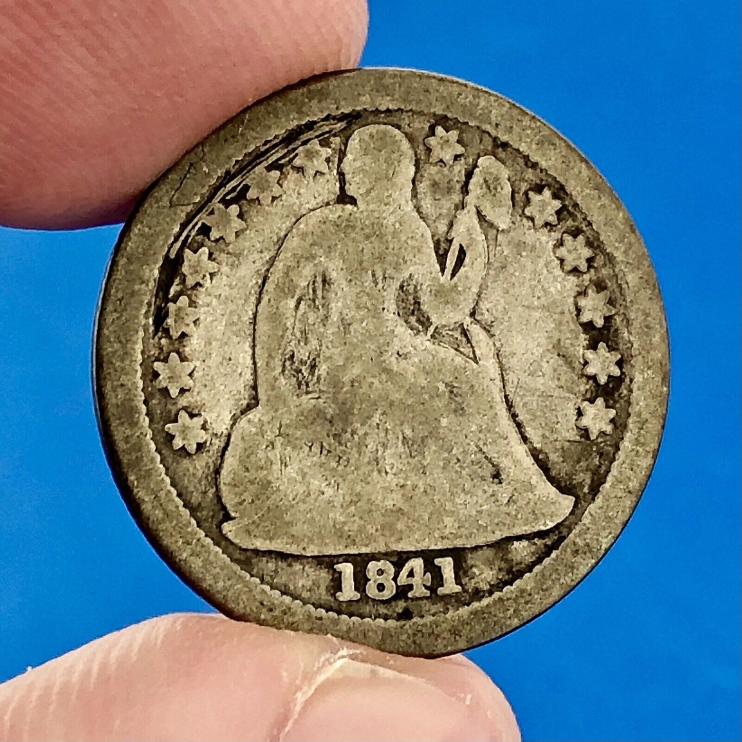1841 O Seated Liberty Silver Dime 10c Better Key Rare Scarce New Orleans Coin