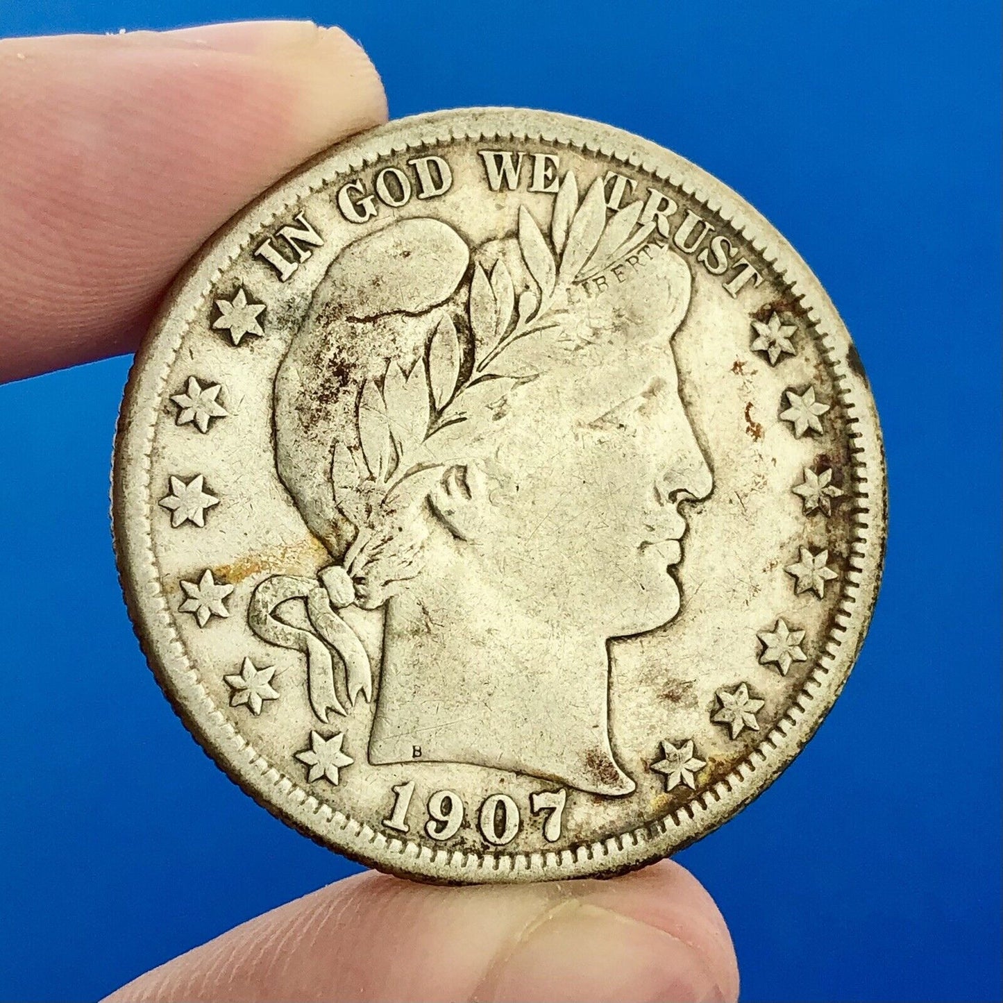 1907 O Silver Barber Half Dollar Better Key Date New Orleans Coin Rare Scarce