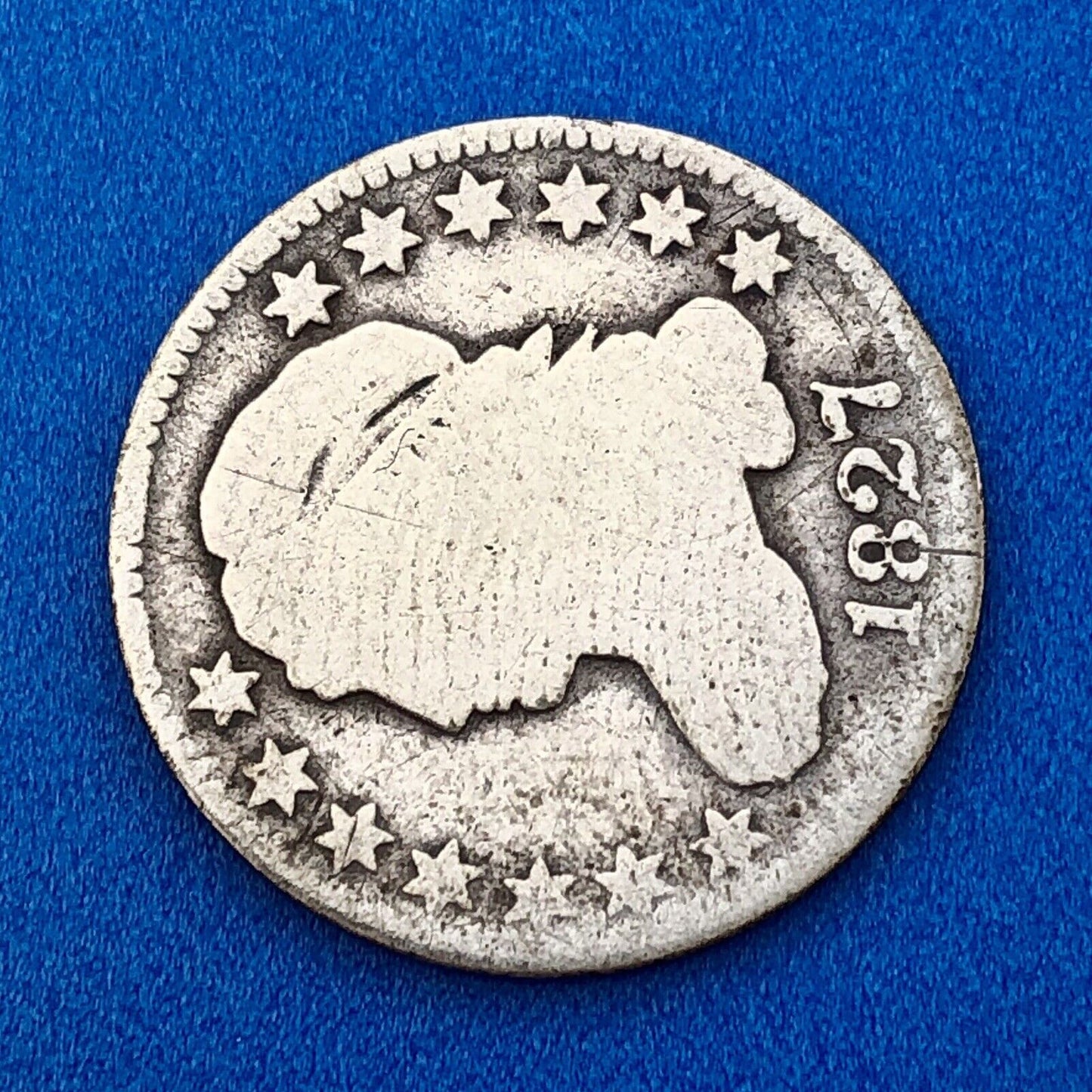 1827 P Silver Capped Bust Dime Type 1 Better Key Early Philadelphia Mint Coin