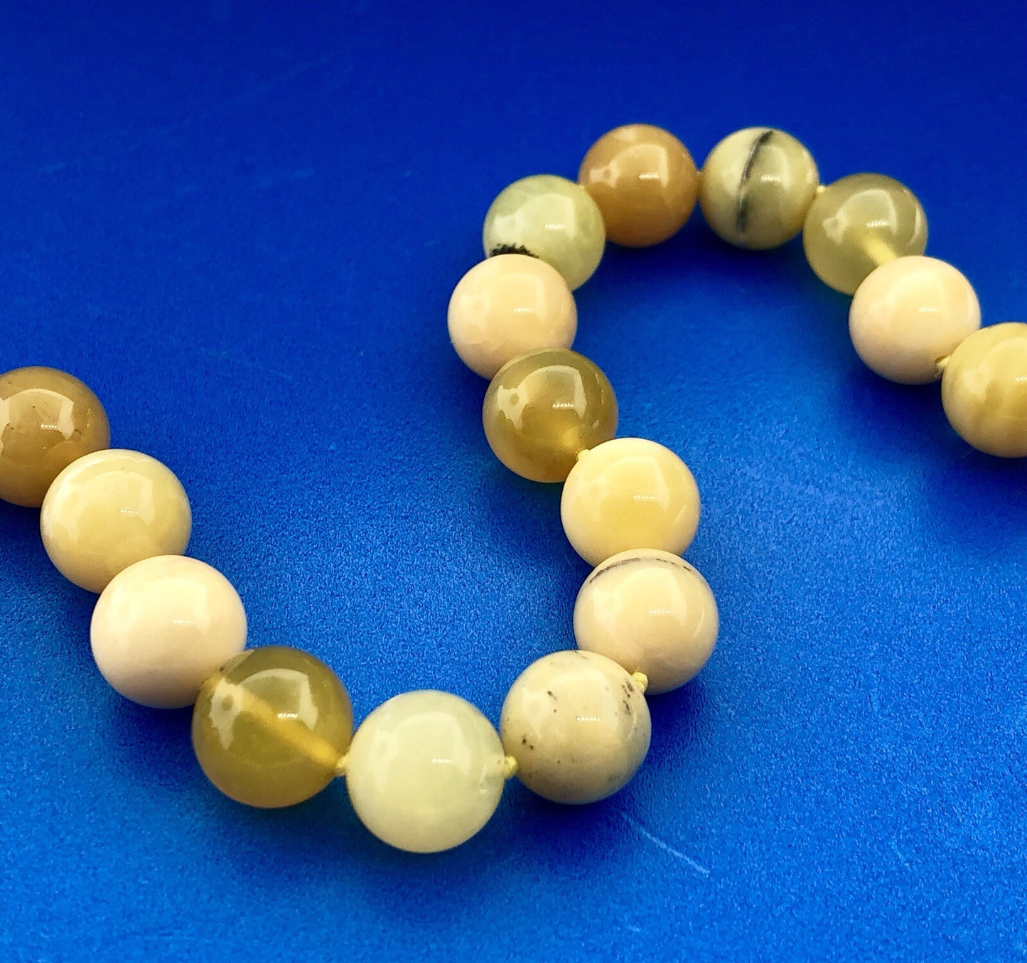 Whitney Kelly WK 925 Sterling Silver Moss Agate Jasper Ball Bead Necklace