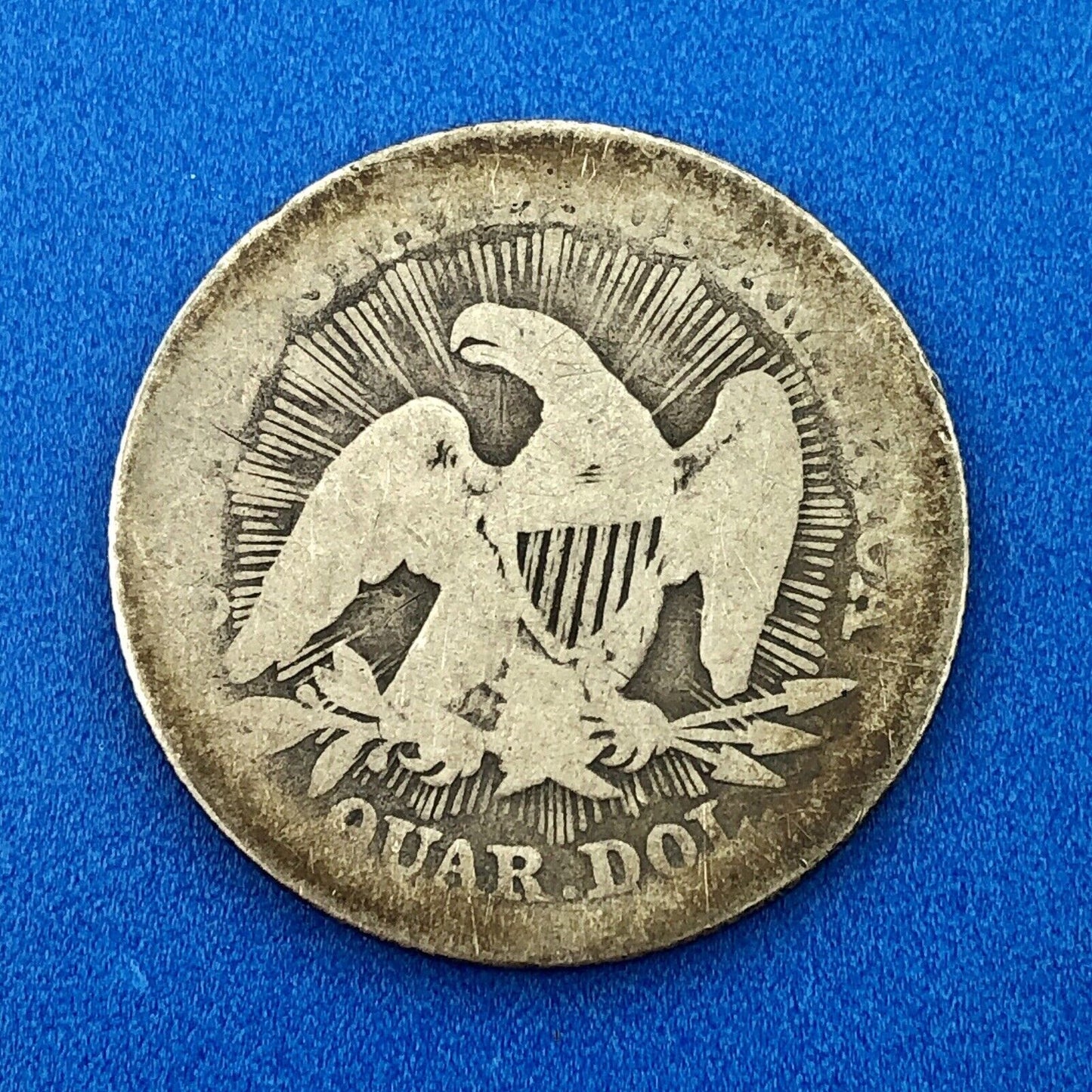 1853 P Seated Liberty Silver Quarter Dollar 25c Type 2 Better One Year Type Coin