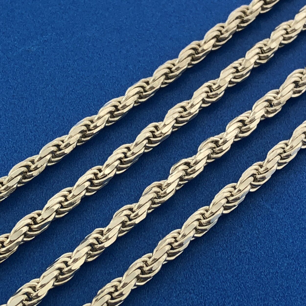 Milor Italy 925 Sterling Silver 2.70 mm Statement Rope Chain Necklace