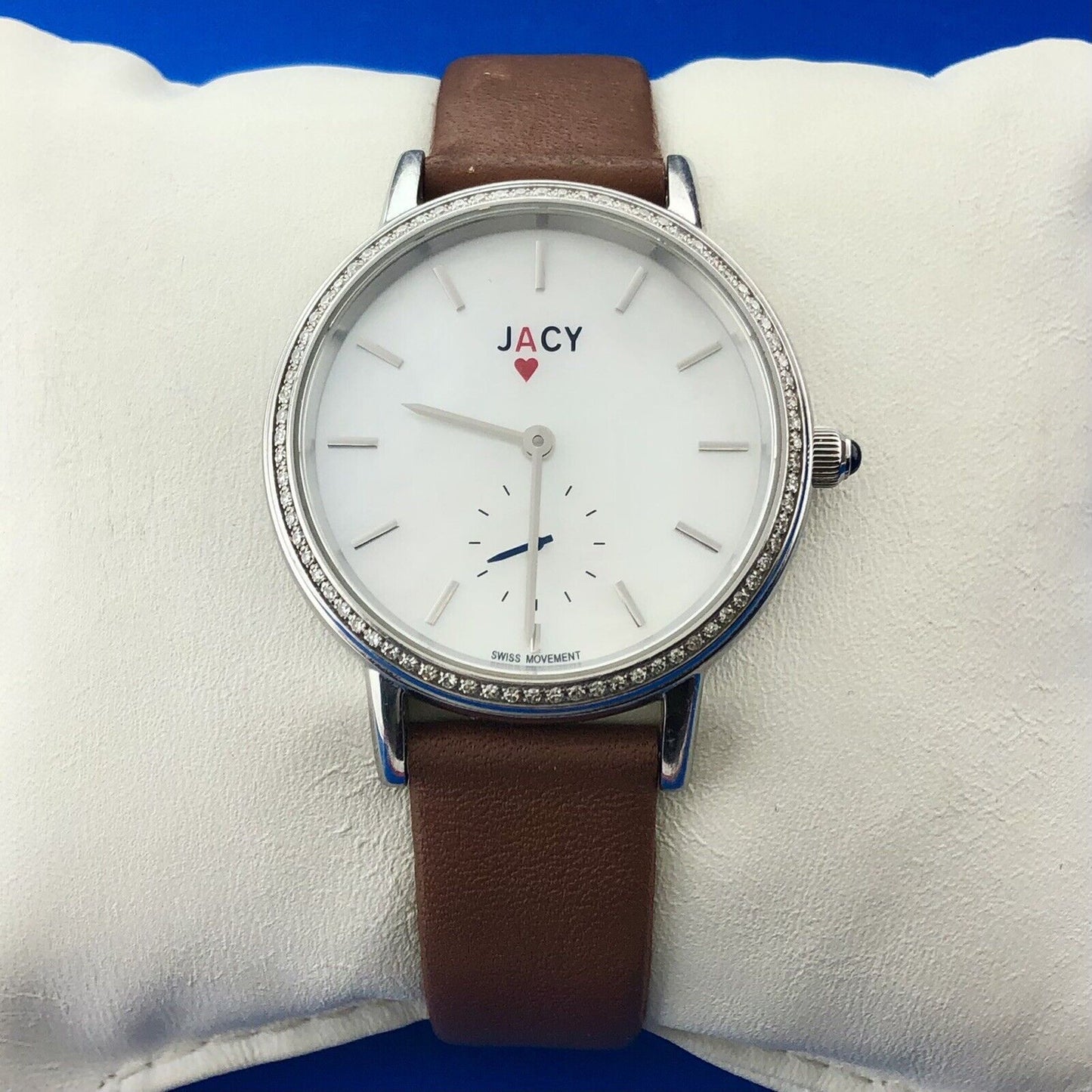 Jacy Ace Jc1000 Mother of Pearl Dial Diamond Accent Manuel Women's Watch