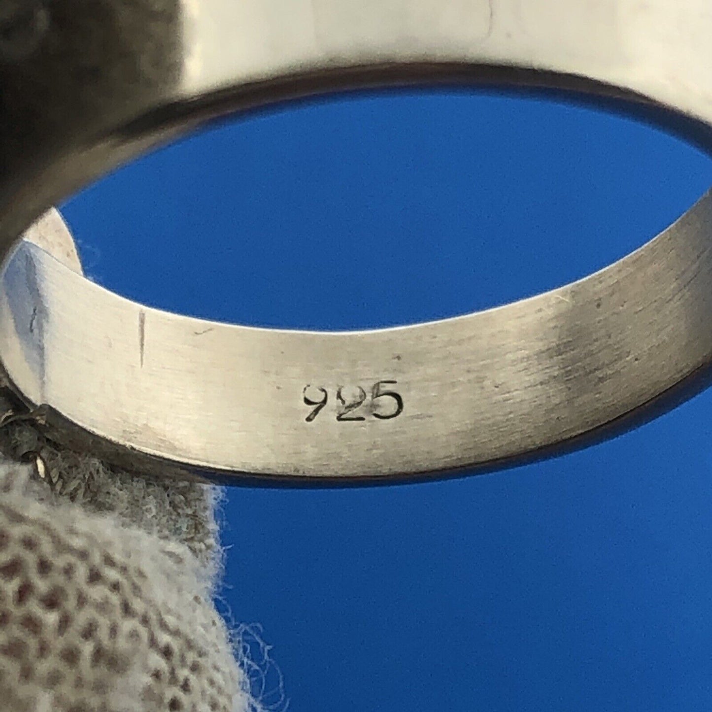 925 Sterling Silver Fleur De Lis Religious French Cigar Band Ring