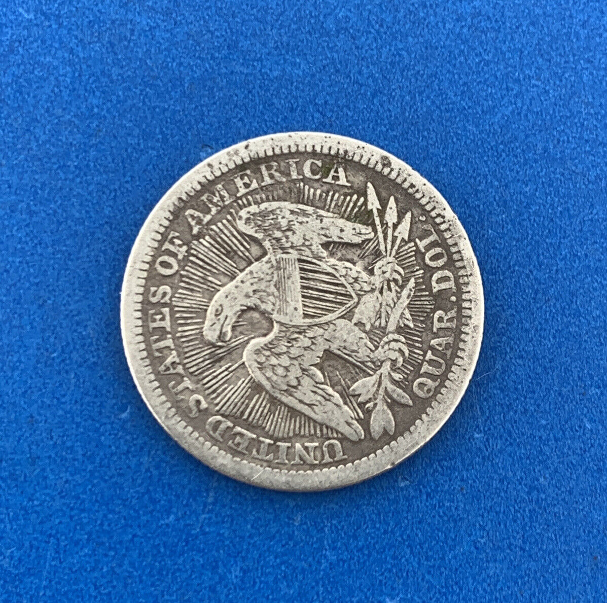 1853 25c Arrows & Rays Seated Liberty Quarter 90% Silver Rare Date Type Coin