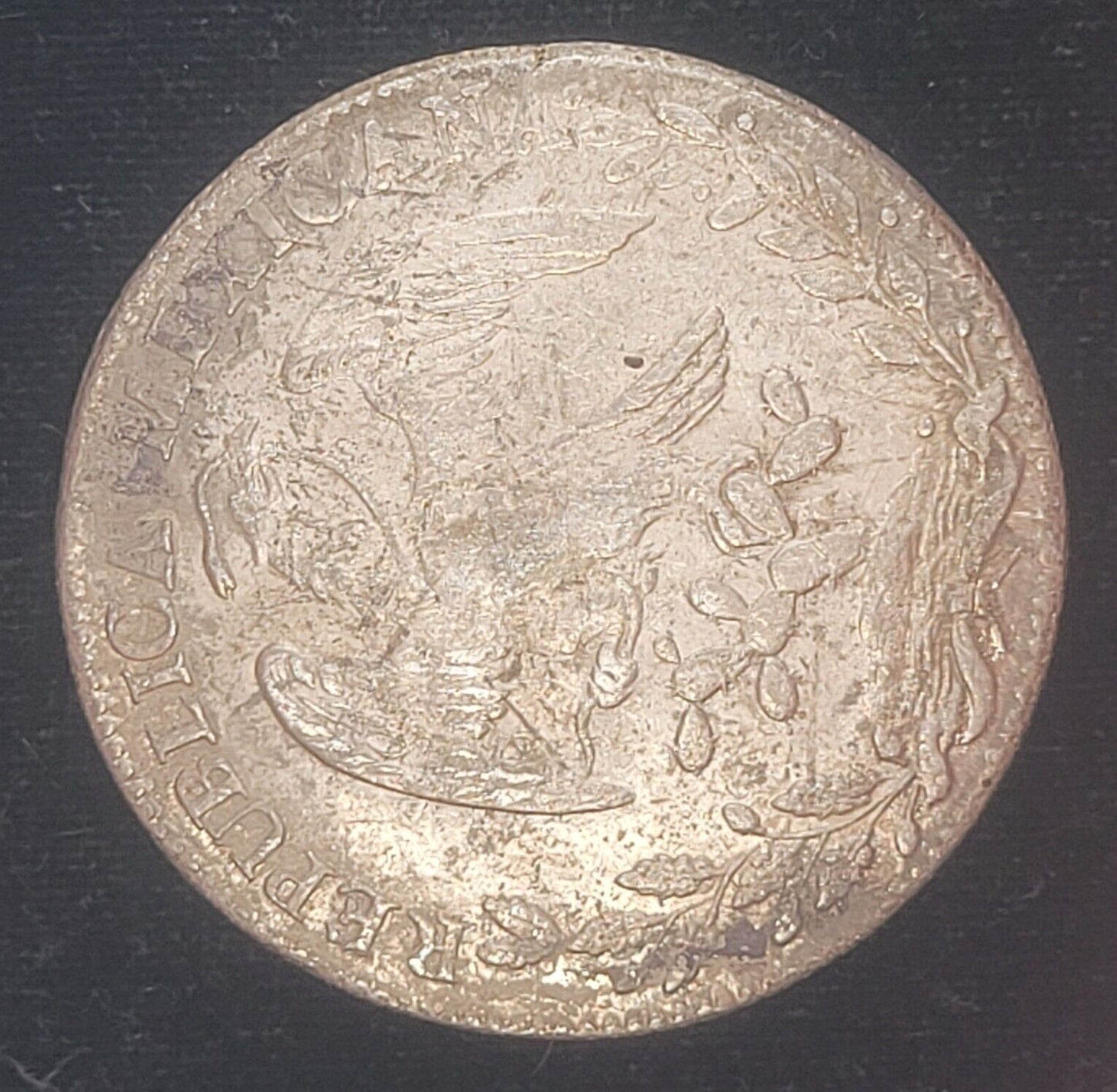 1833 Mo 8R Mexican Mint Mexico M.J. .903 Silver Milled Cap & Rays Libertad Coin