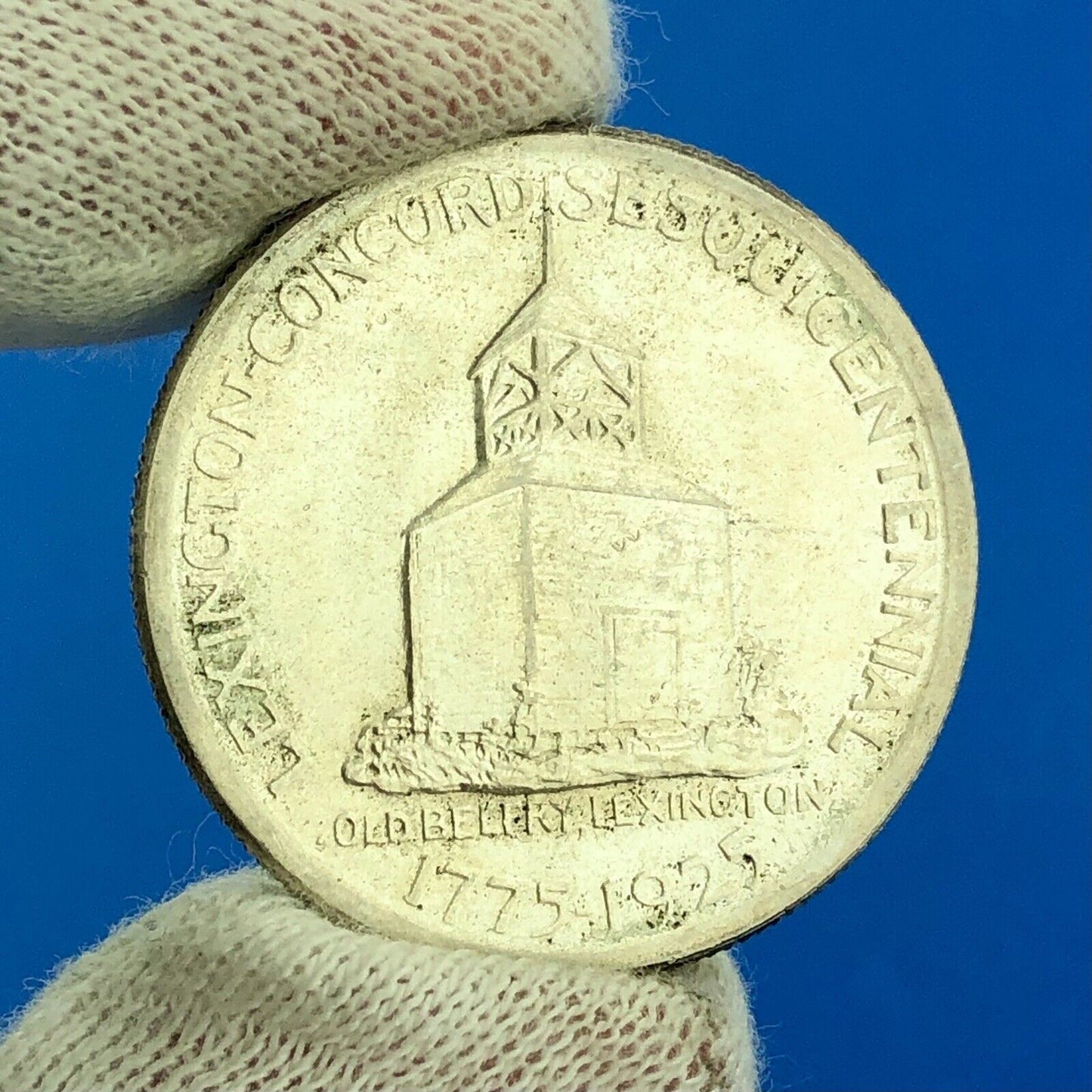 1925 Lexington Concord Sesquicentennial Commemorative Silver Half Dollar Coin