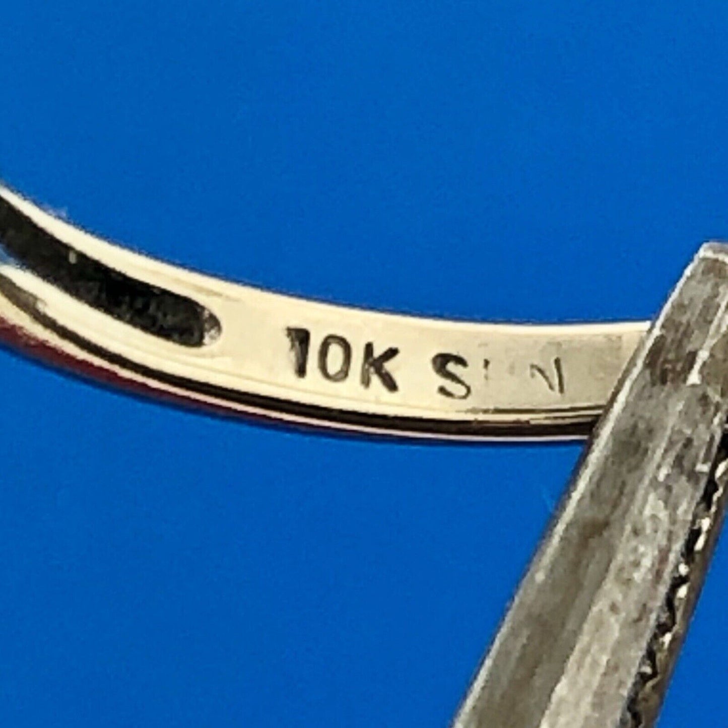 Contemporary 10K White Gold Channel Set 5 Diamond Eternity Anniversary Band Ring