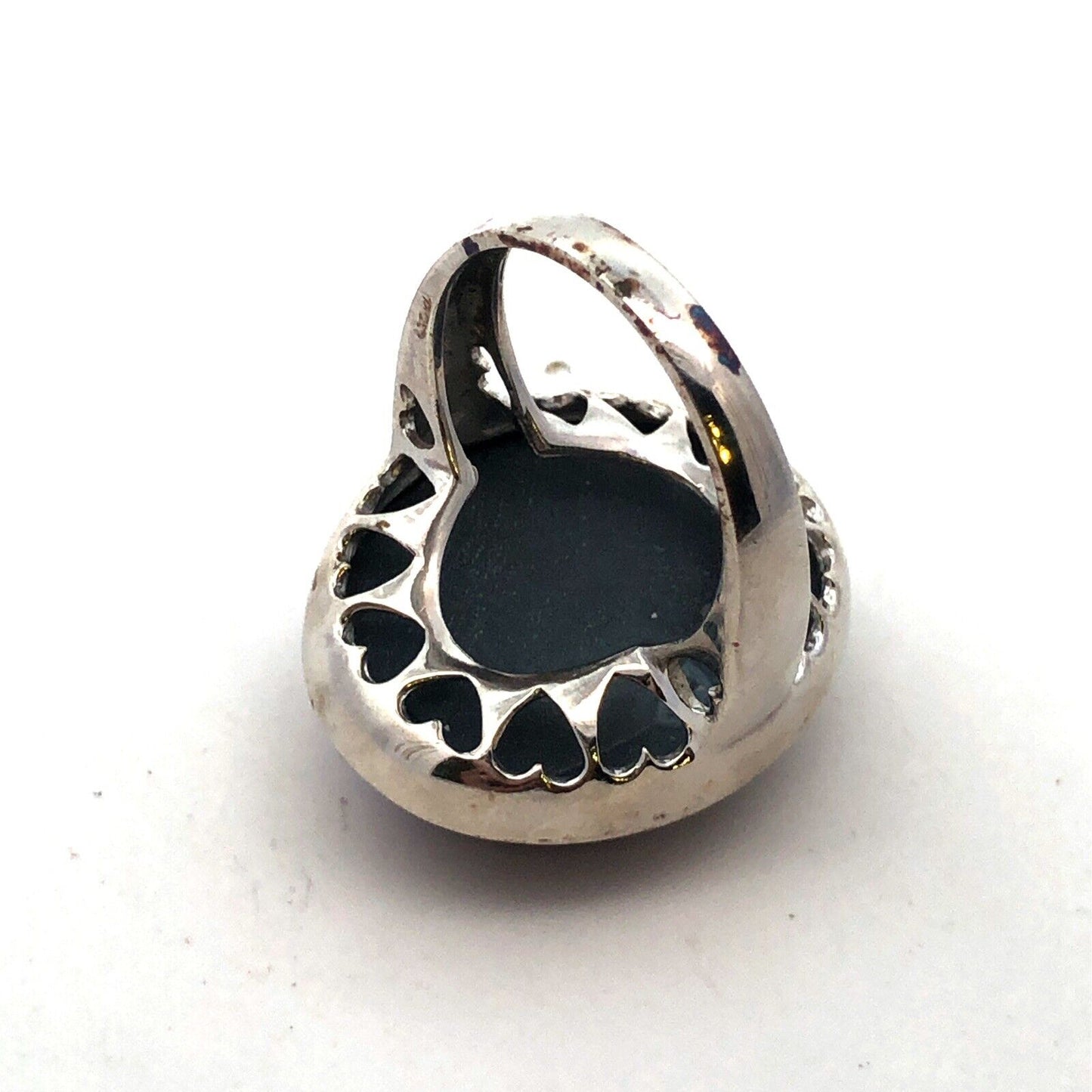 Designer 925 Sterling Silver Purple Druzy Quartz Statement Finger Size 9 Ring
