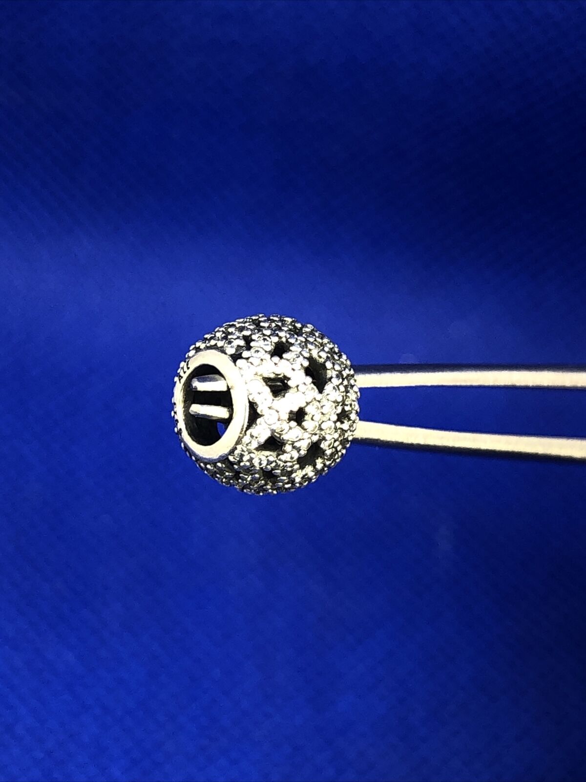 Designer PANDORA ALE 925 Sterling Silver Cubic Zirconia Round Bead Charm