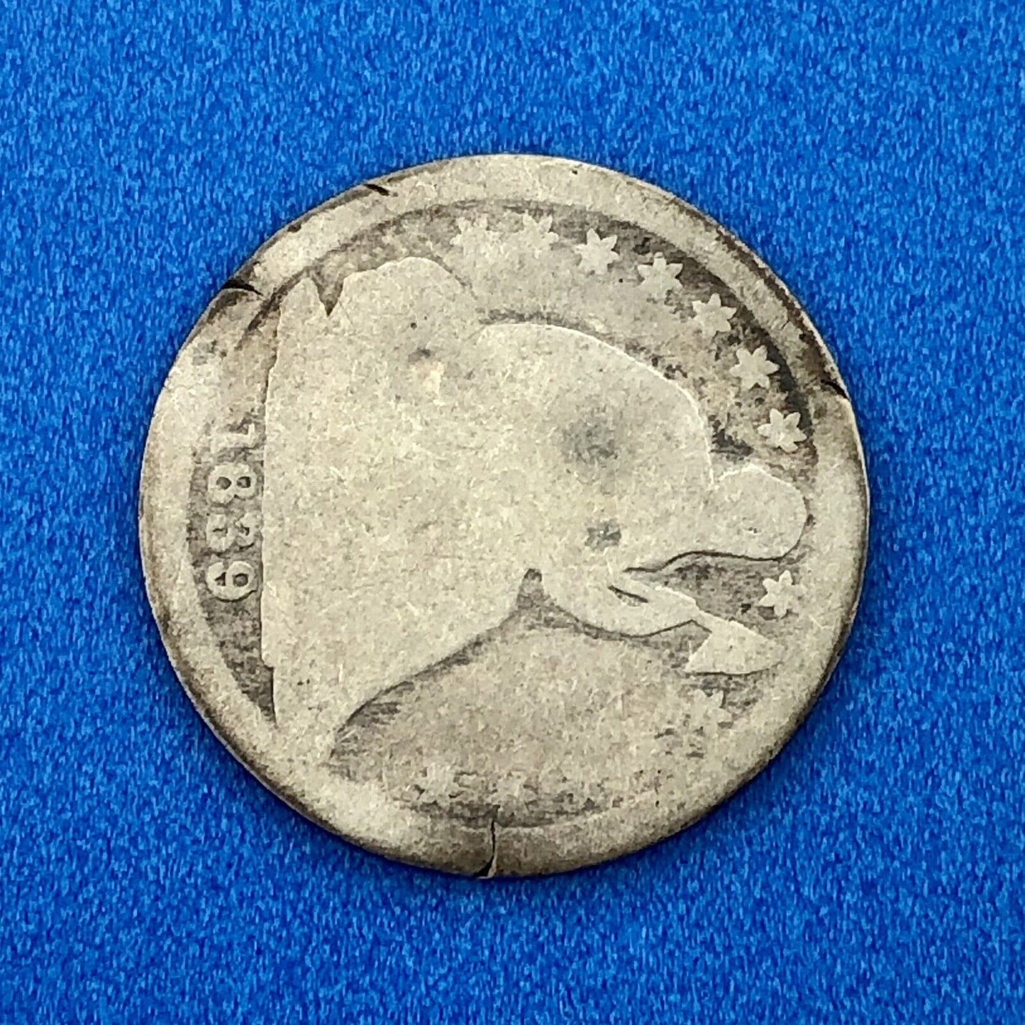 1839 O Seated Liberty Silver Half Dime Type 2 Better Key Rare New Orleans Coin