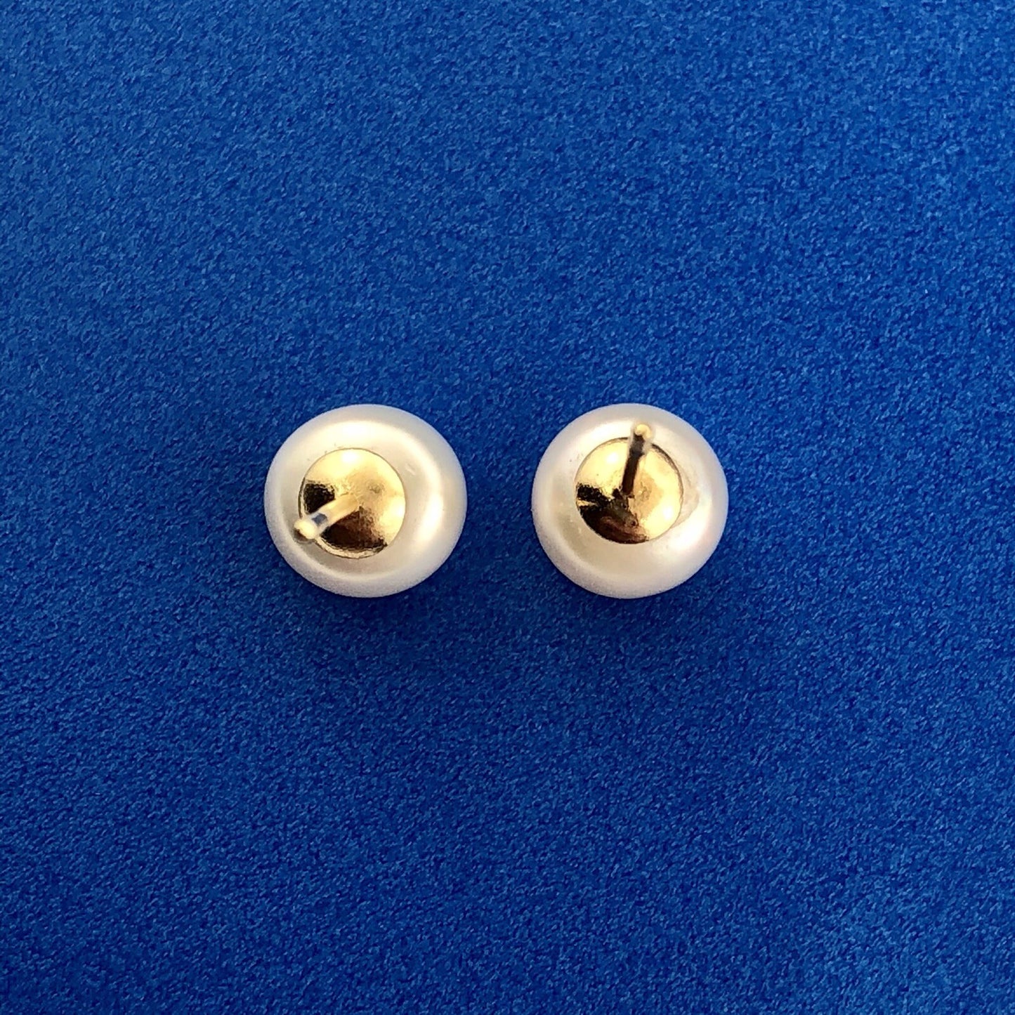 14K Yellow Gold Pearl Bridal June Sweetheart Anniversary Stud Earrings