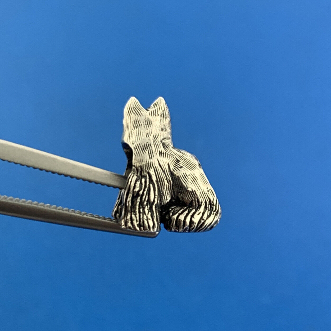Designer 925 Sterling Silver Scottish Terrier Dog Puppy Slide Bracelet Charm
