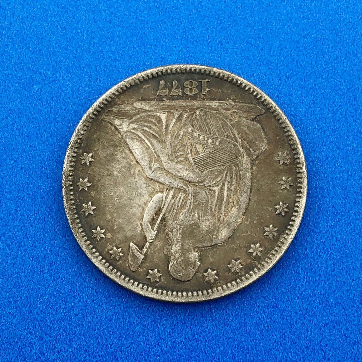 1877 P Silver Seated Half Dollar 50c Better Type 4 Key Rare Philadelphia Coin