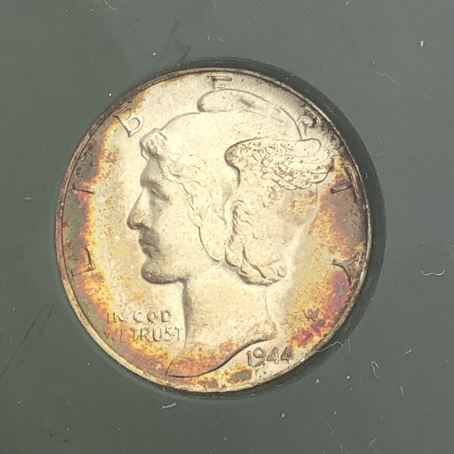 1944 P United States 90% Silver Mercury Dime Date Scarce Philadelphia Coin BU