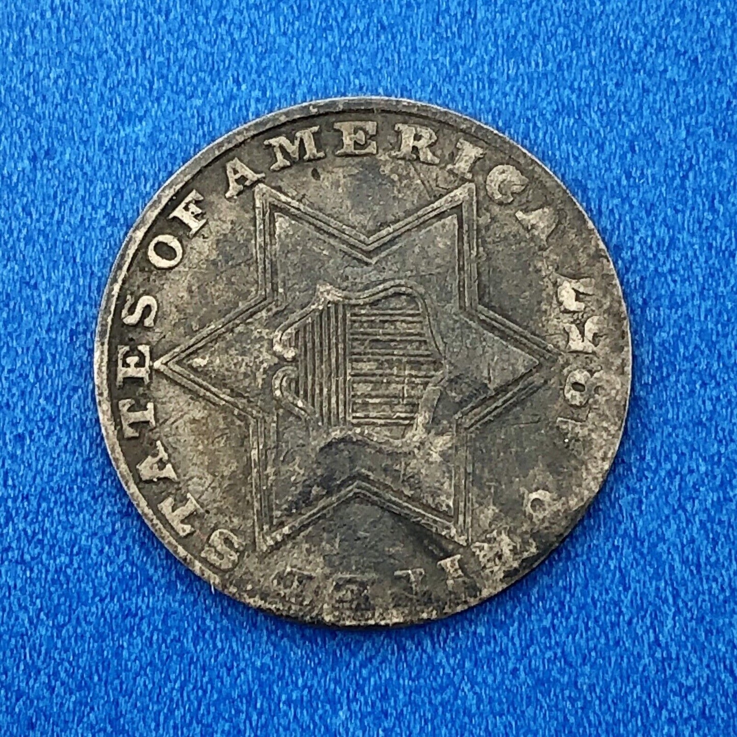1857 P 3 Cent Silver Three Cent Piece Trime Better Key Philadelphia Mint Coin