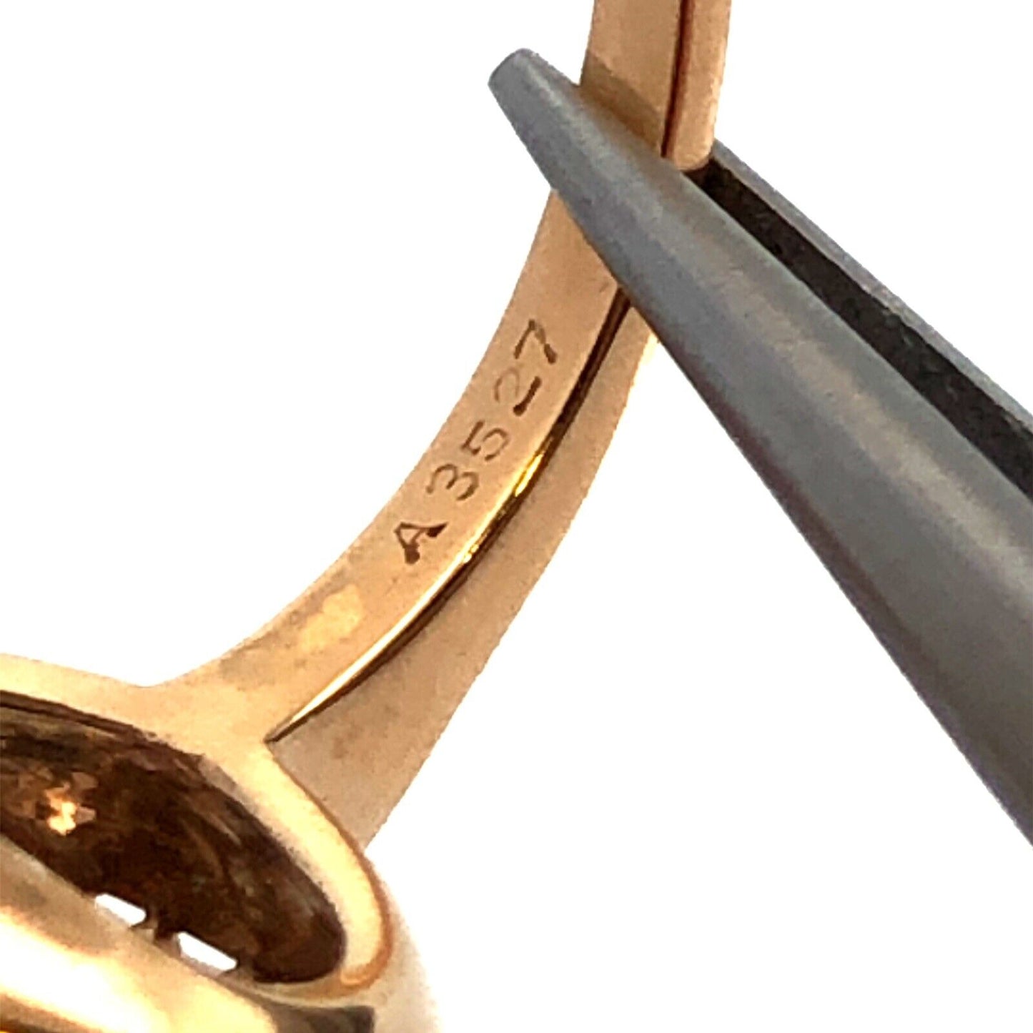 Estate 14K Yellow Gold Lab Created Blue Sapphire Diamond Halo Statement Ring