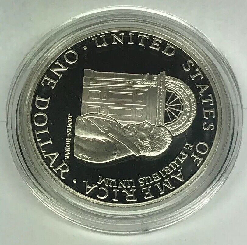 1992 W White House 200th Anniversary Commemorative Proof Silver Dollar OMP/COA