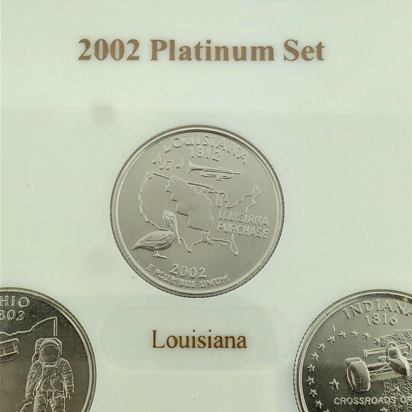 2002 P D State Quarter Collection Platinum Gold Philadelphia Denver 20 Coin Lot