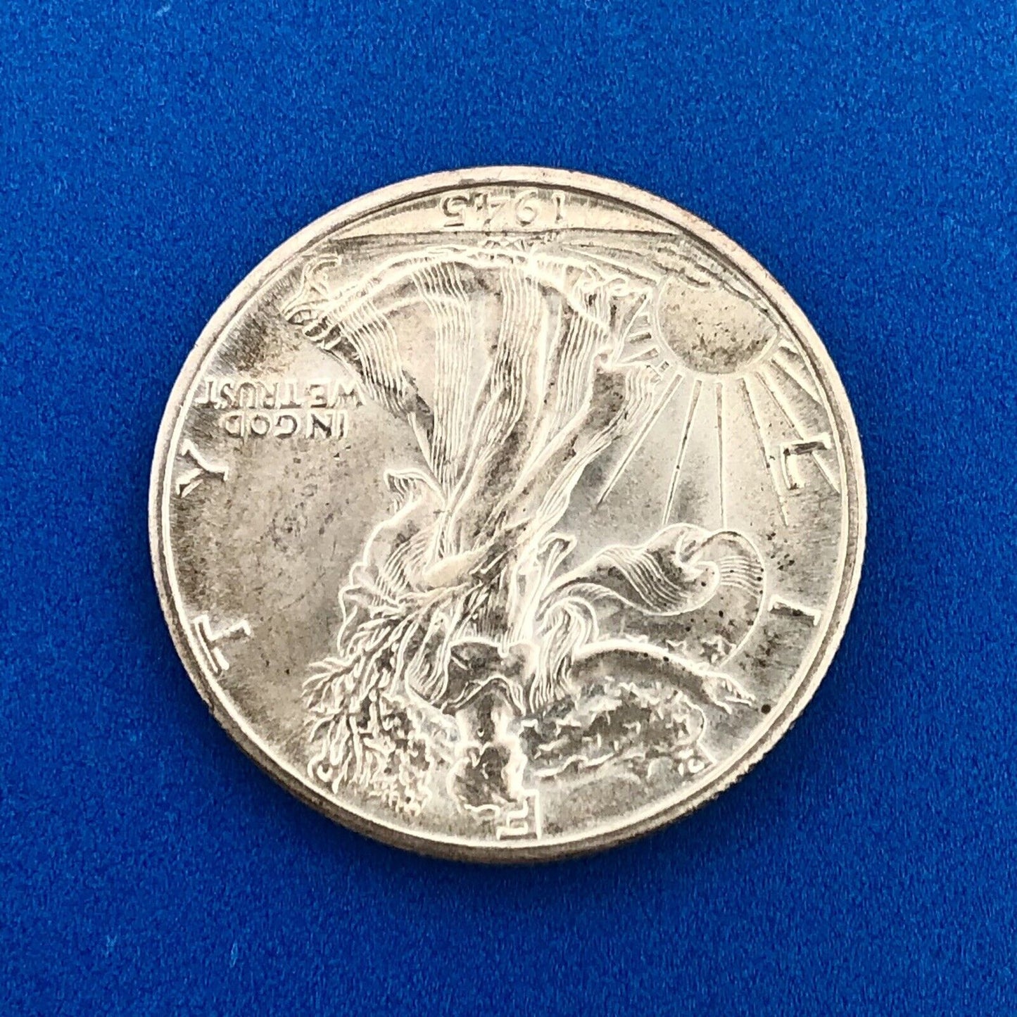 1945 D Silver Walking Liberty Half Dollar Better Key Denver Mint Coin GEM BU
