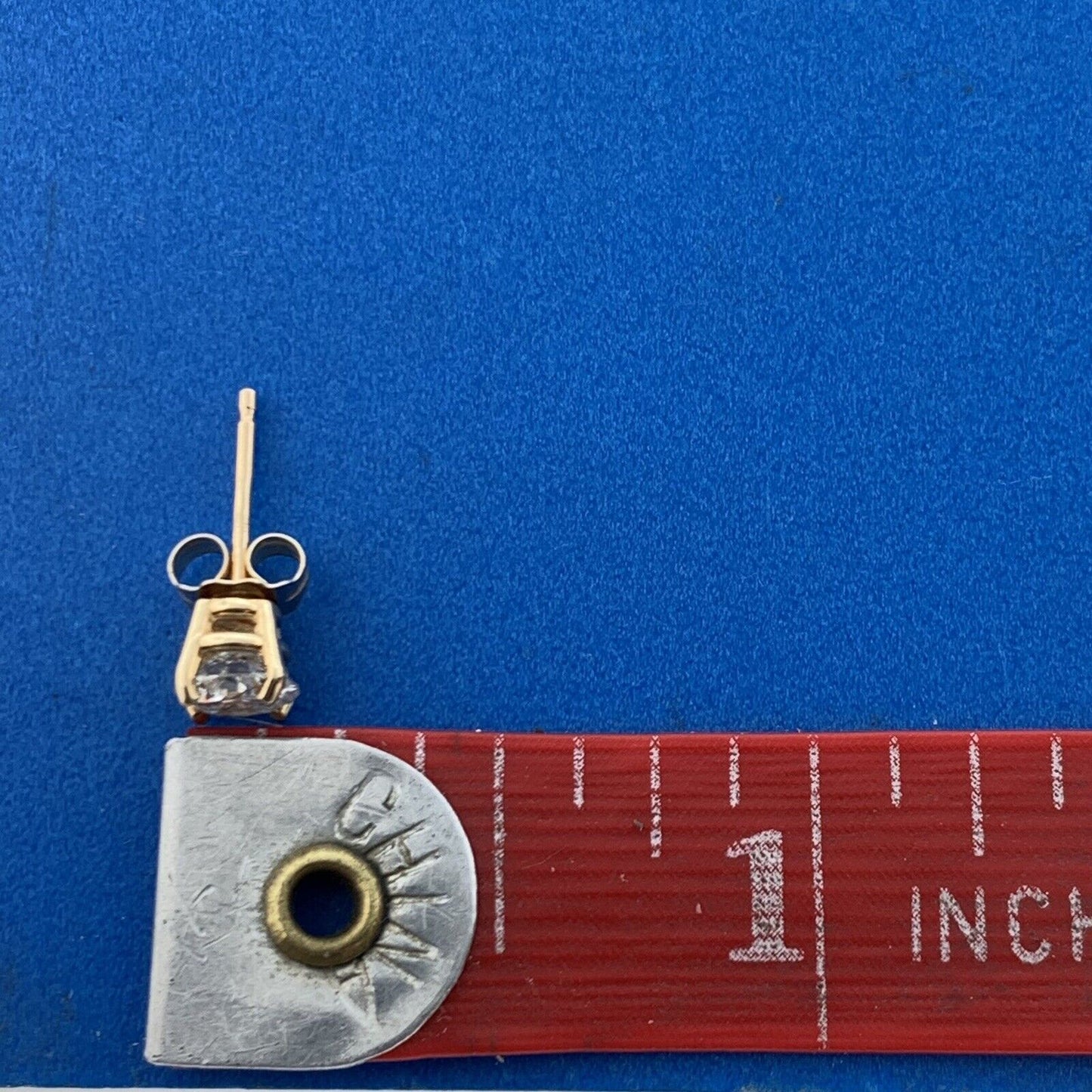 Elegant Designer IPS 14K Yellow Gold Round Diamond Stud Earrings