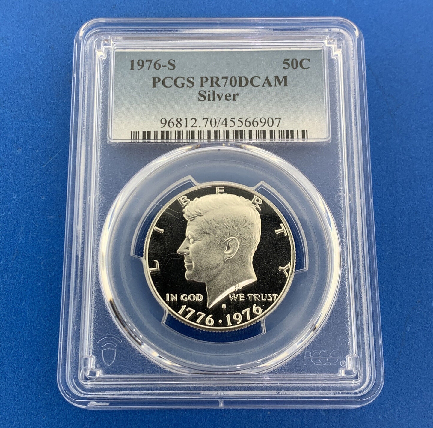 1976 S $1 Eisenhower 50c Kennedy 25c Washington PR70 DCAM PCGS Silver 3 Coin Set