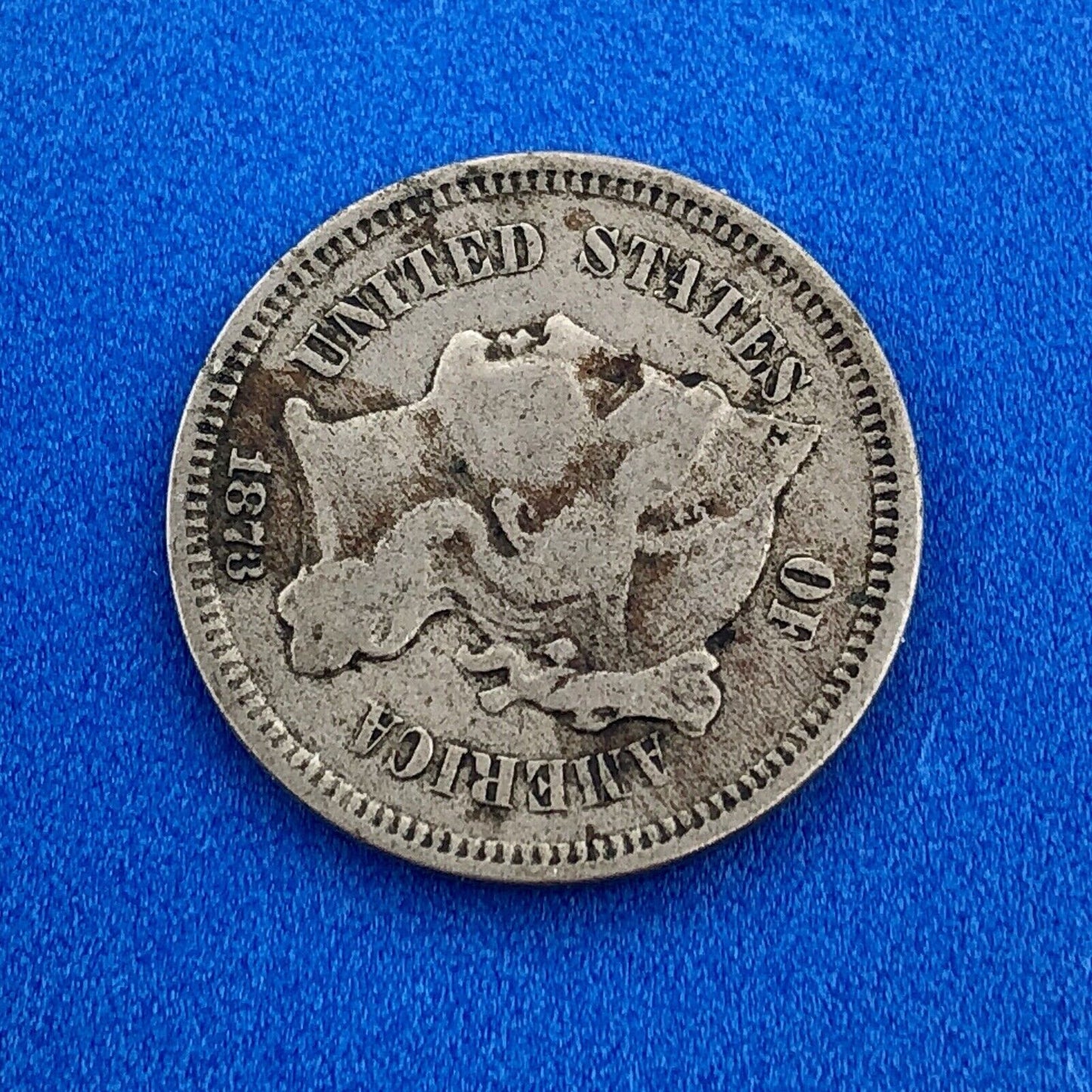 1873 P Nickel Three Cent Piece 3c Better Key Philadelphia Coin Very Good VG