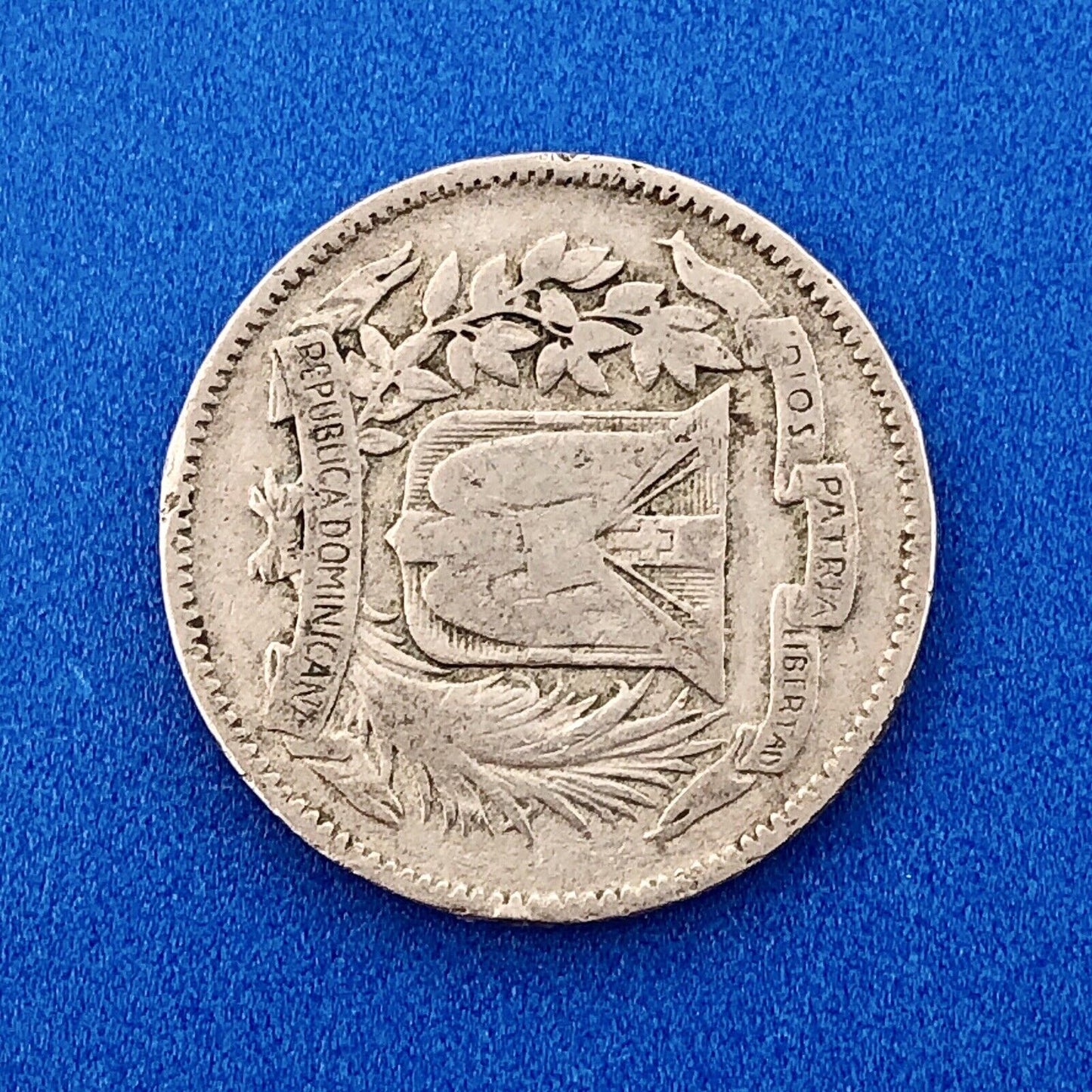 1939 Dominican Republic 5 Centavos 5 Grammos Tough Key Date Low Mintage Coin