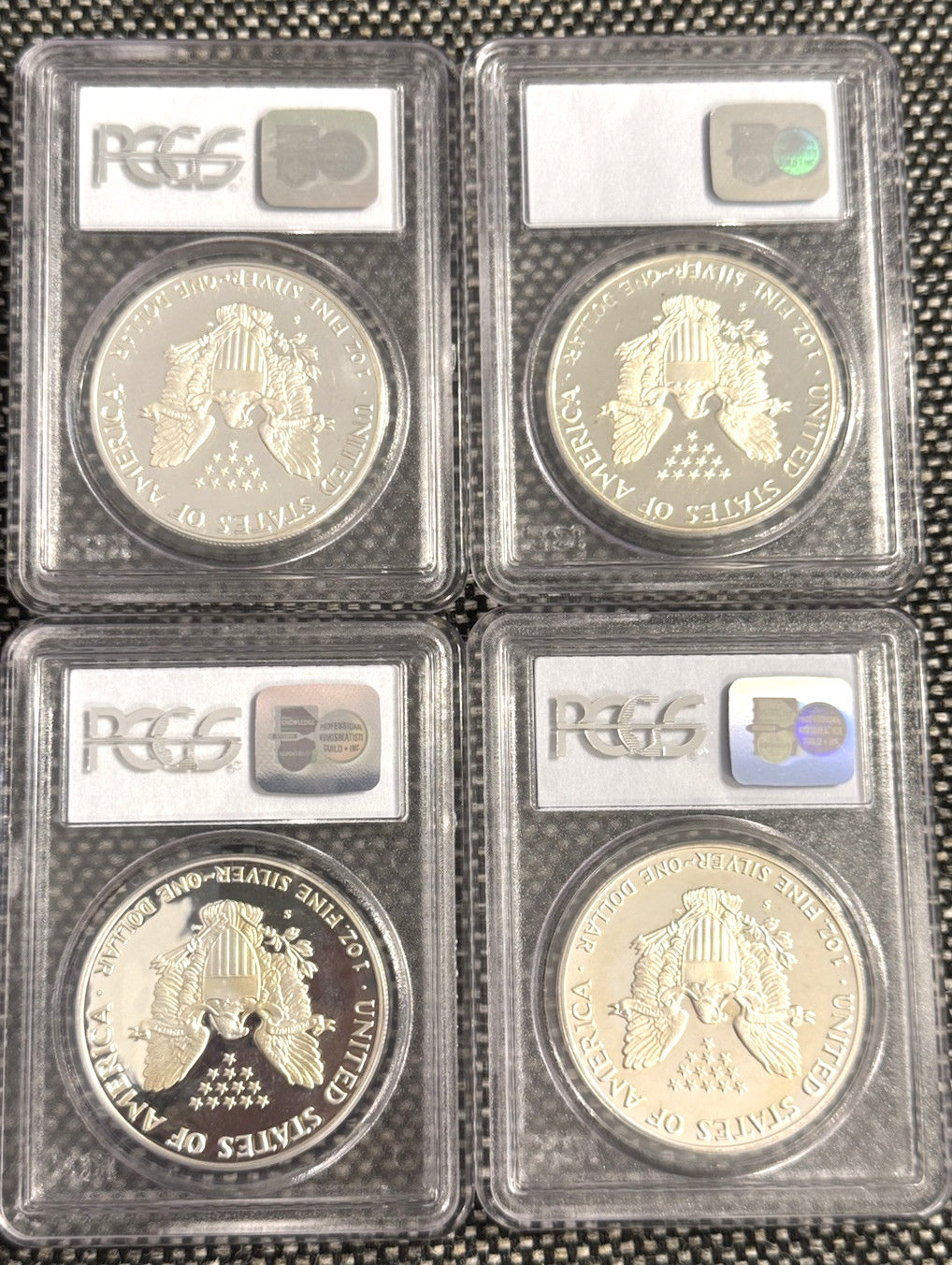 1986-2005 $1 American Silver Eagle 1 oz PF PR69 DCAM UCAM PCGS 20 Coin Set